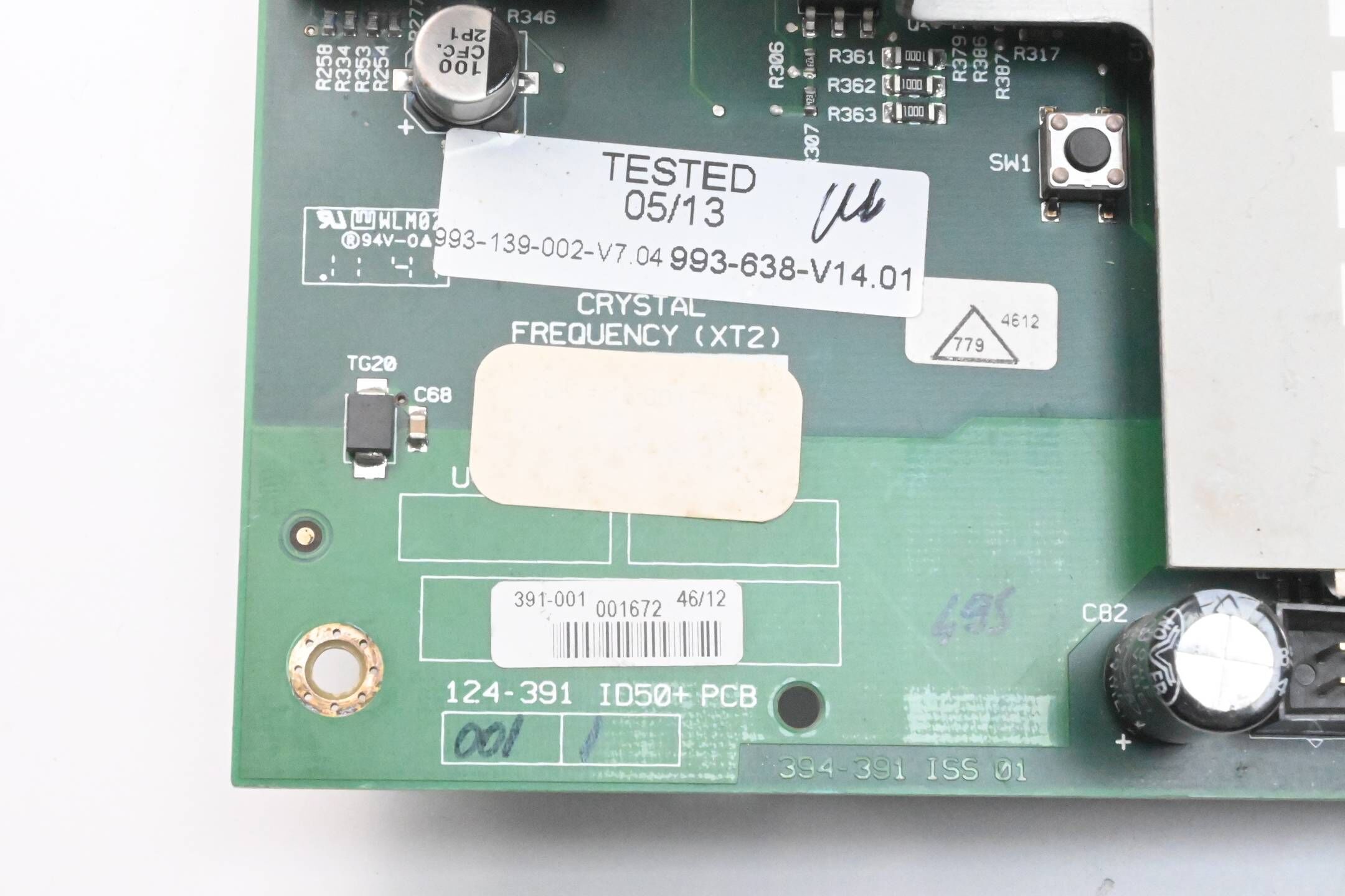 Crystal Board 993-638-V14.01 ( 993-139-002-V7 ) 124-391 ID50+ PCB