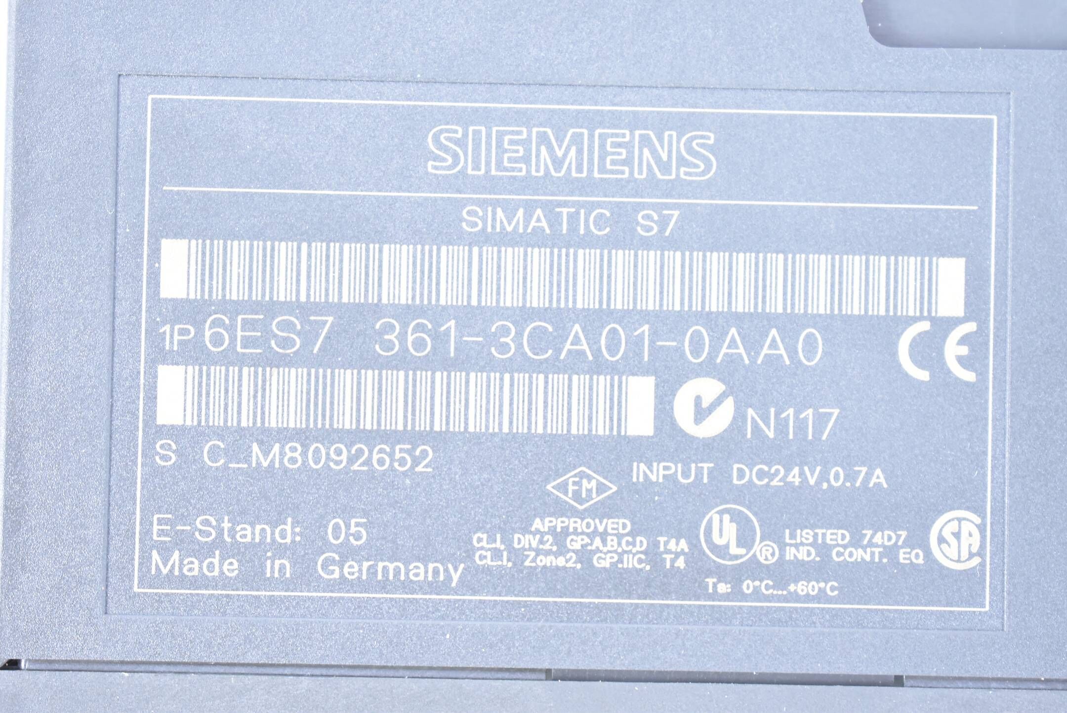 Siemens Simatic S7-300 IM 361 6ES7361-3CA01-0AA0 ( 6ES7 361-3CA01-0AA0 )