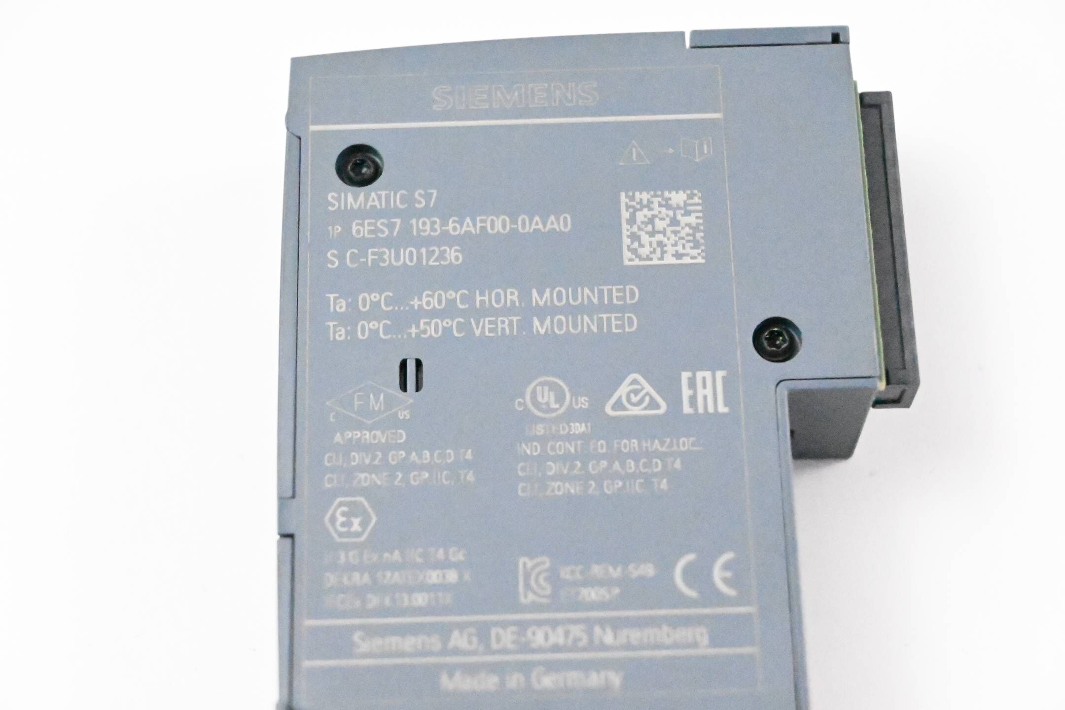 Siemens ET200SP Bus Adapter 6ES7193-6AF00-0AA0 ( 6ES7 193-6AF00-0AA0 ) 