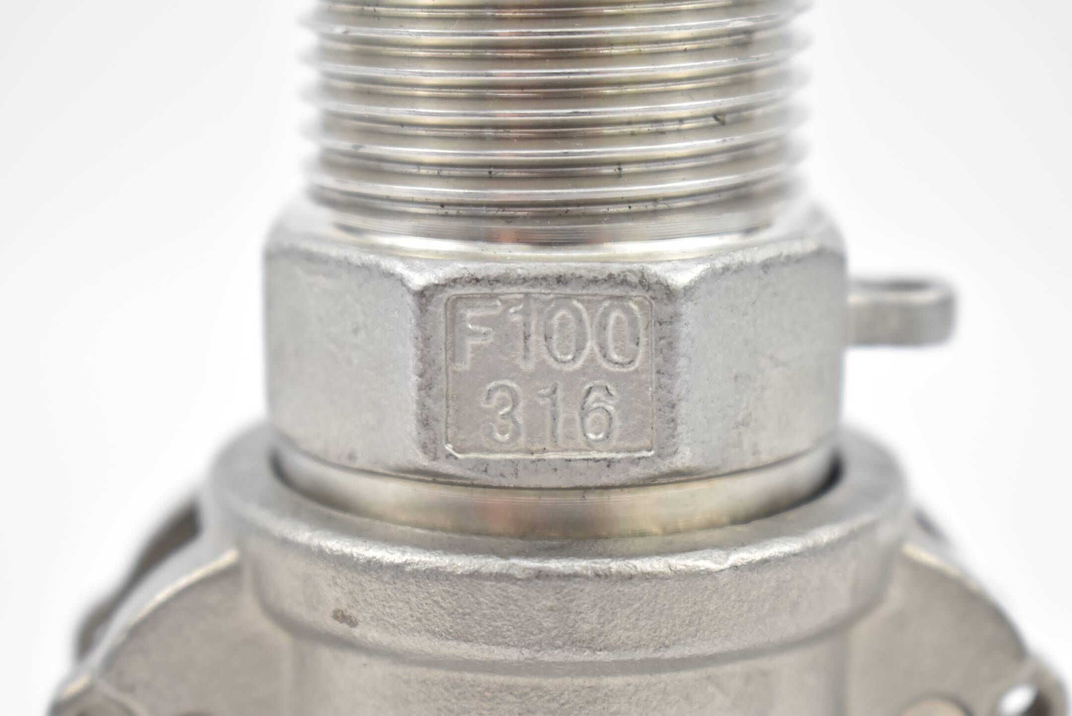 Camlok Vaterteil mit Außengewinde F100-316 + Kupplung Mutterteil D-100 316