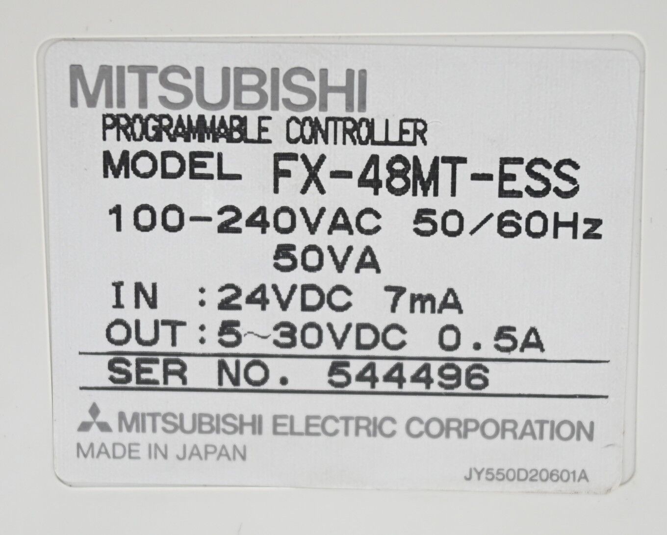Mitsubishi Melsec FX-48MT Transistor Unit FX-48MT-ESS