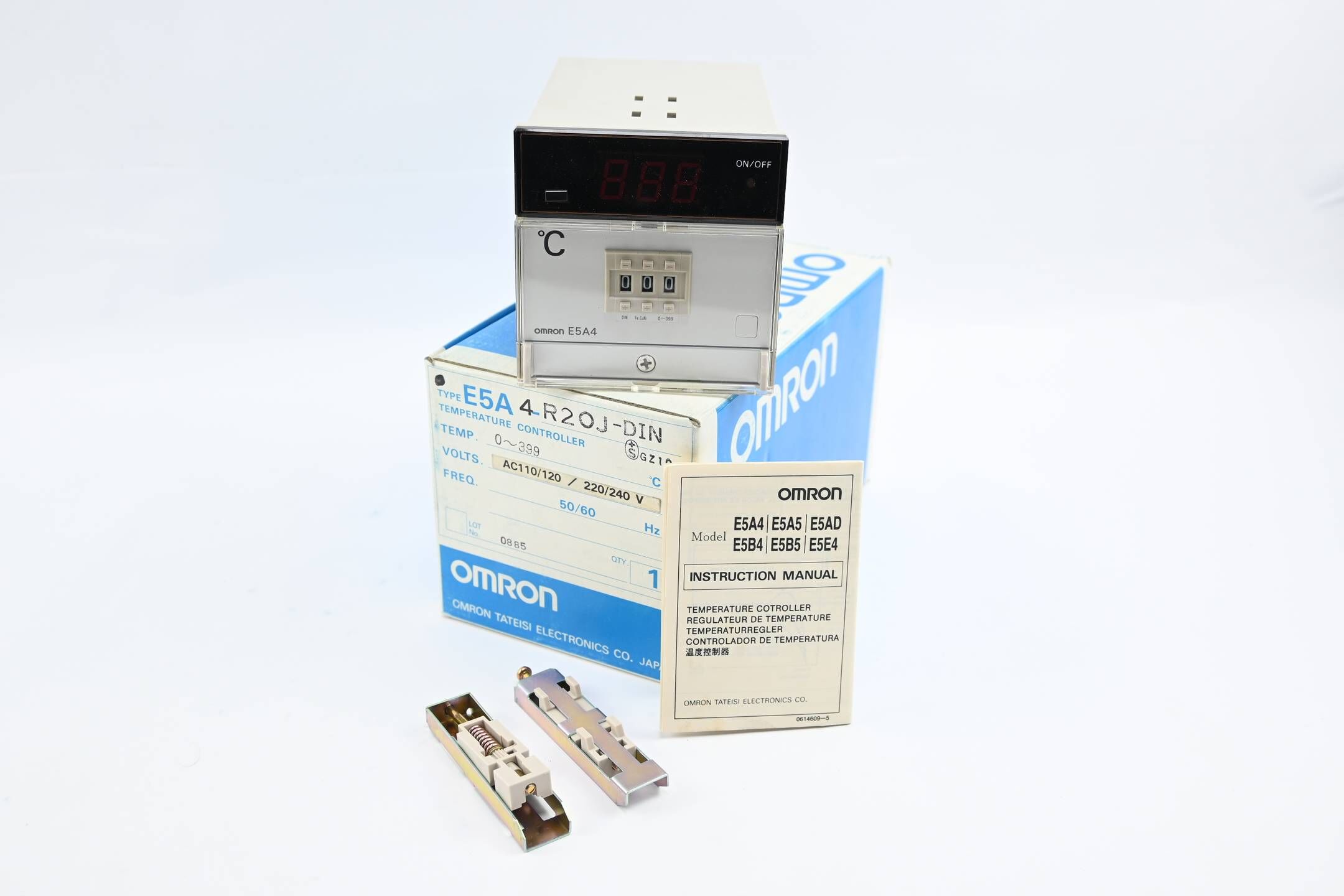 Omron Temperatur Controller 0-399°C 110/120/220/240 VAC ( E5A4-R20J-DIN )