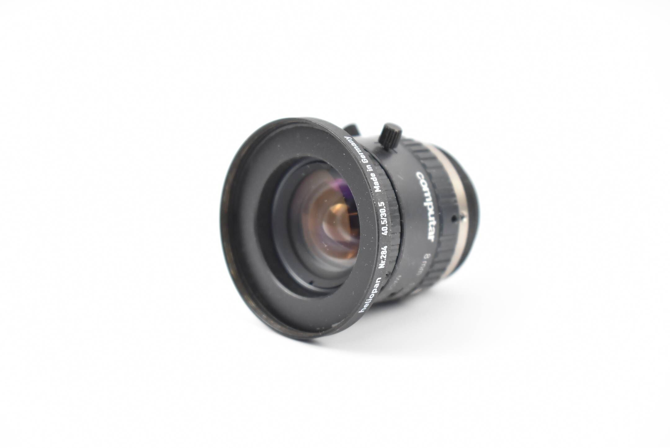 Computar Objektiv 8 mm ( 1:1.4 2/3 ) + Heliopan UV Filter Nr. 284 ( 40.5/30.5 )