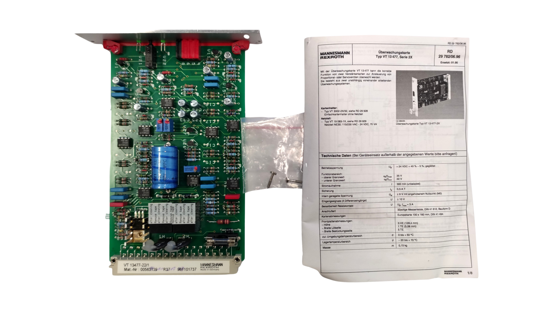 Mannesmann Rexroth VT 13477-22/1 Überwachungskarte 00563139 R37 981101737