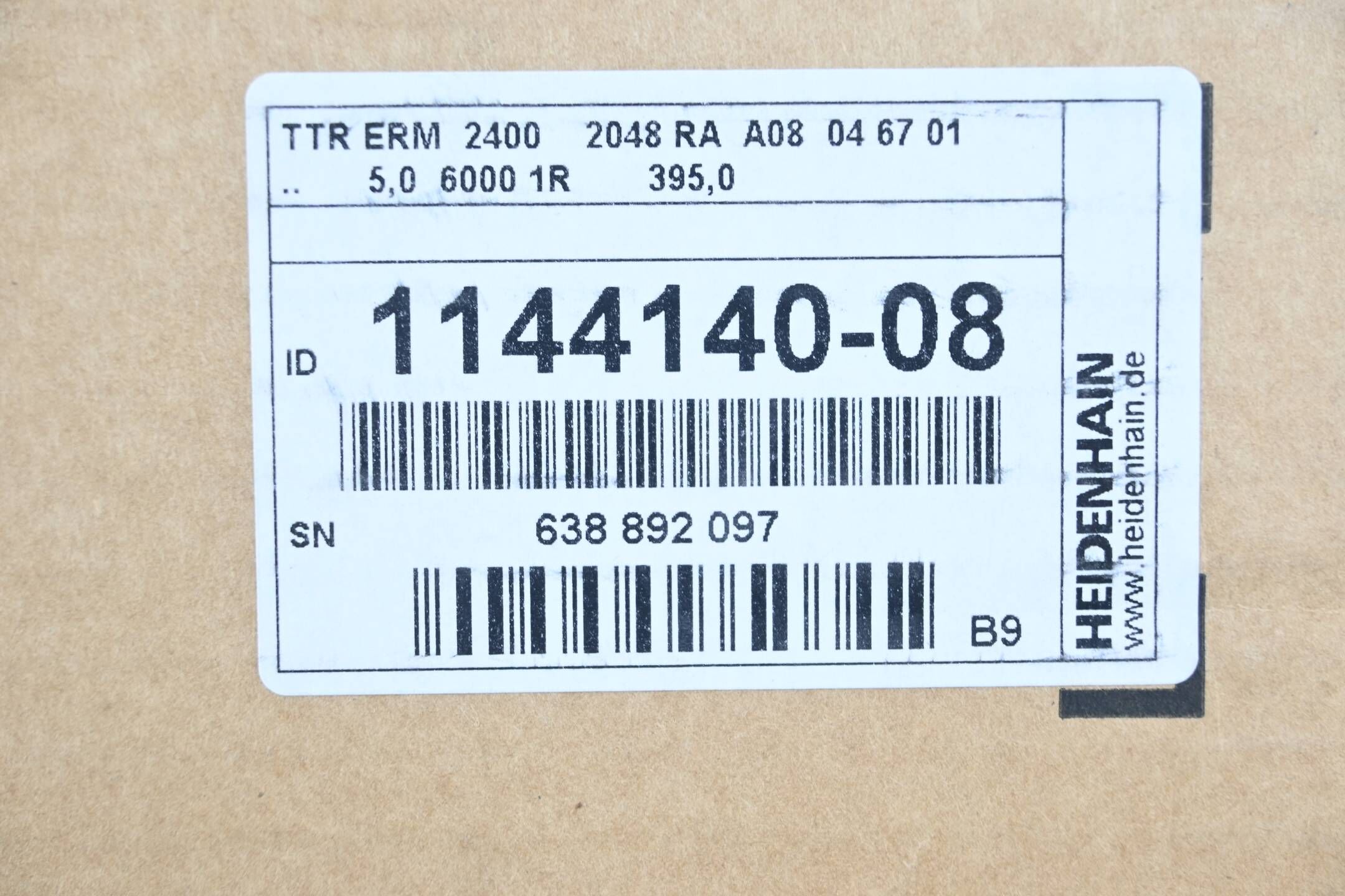 Heidenhain Teilungstrommel mit Zentrierbund TTR ERM 2400 ( 1144140-08 ) Ver. B9