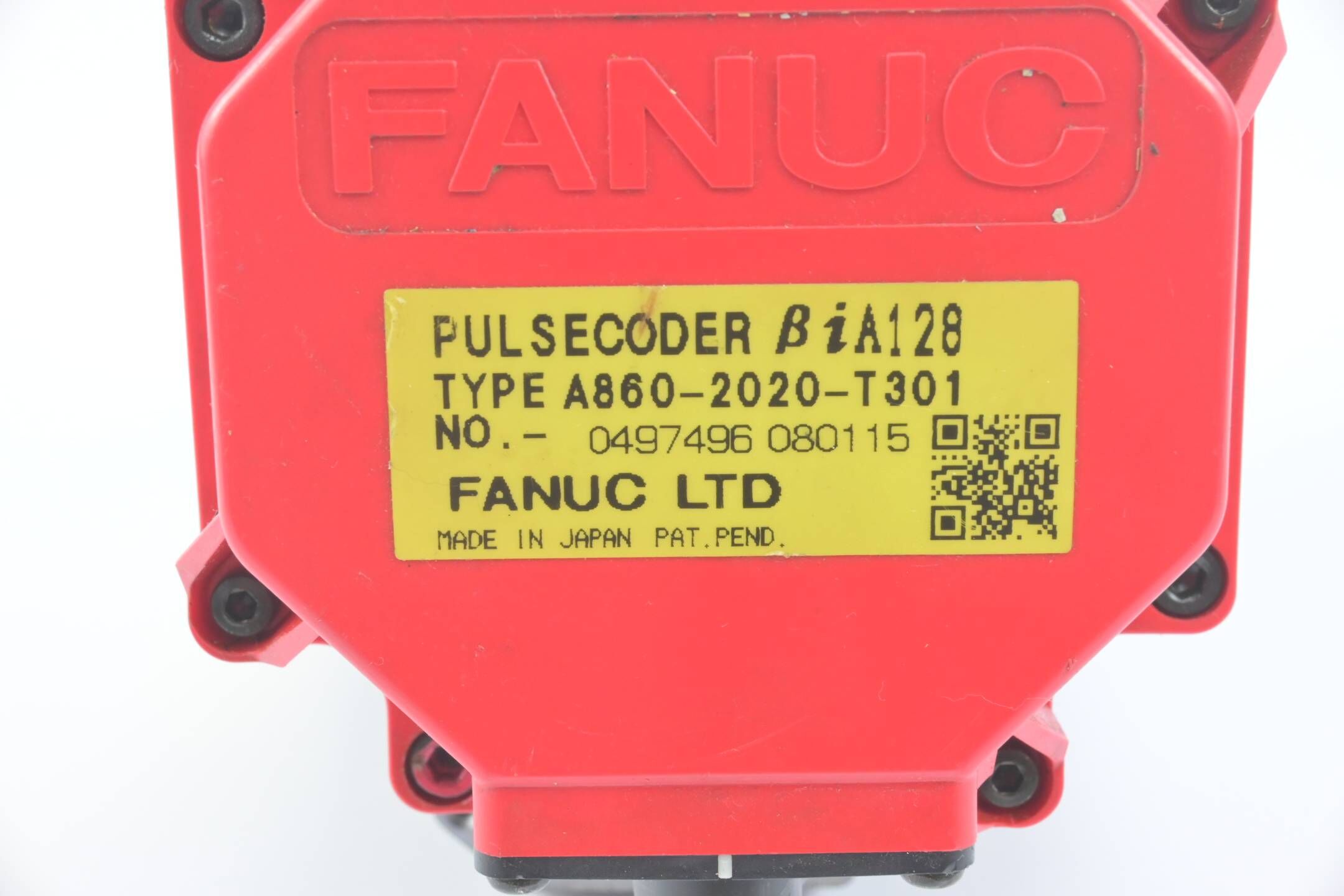 Fanuc AC Servo Motor A06B-0061-B103 inkl. Fanuc Impulsgeber A860-2020-T301