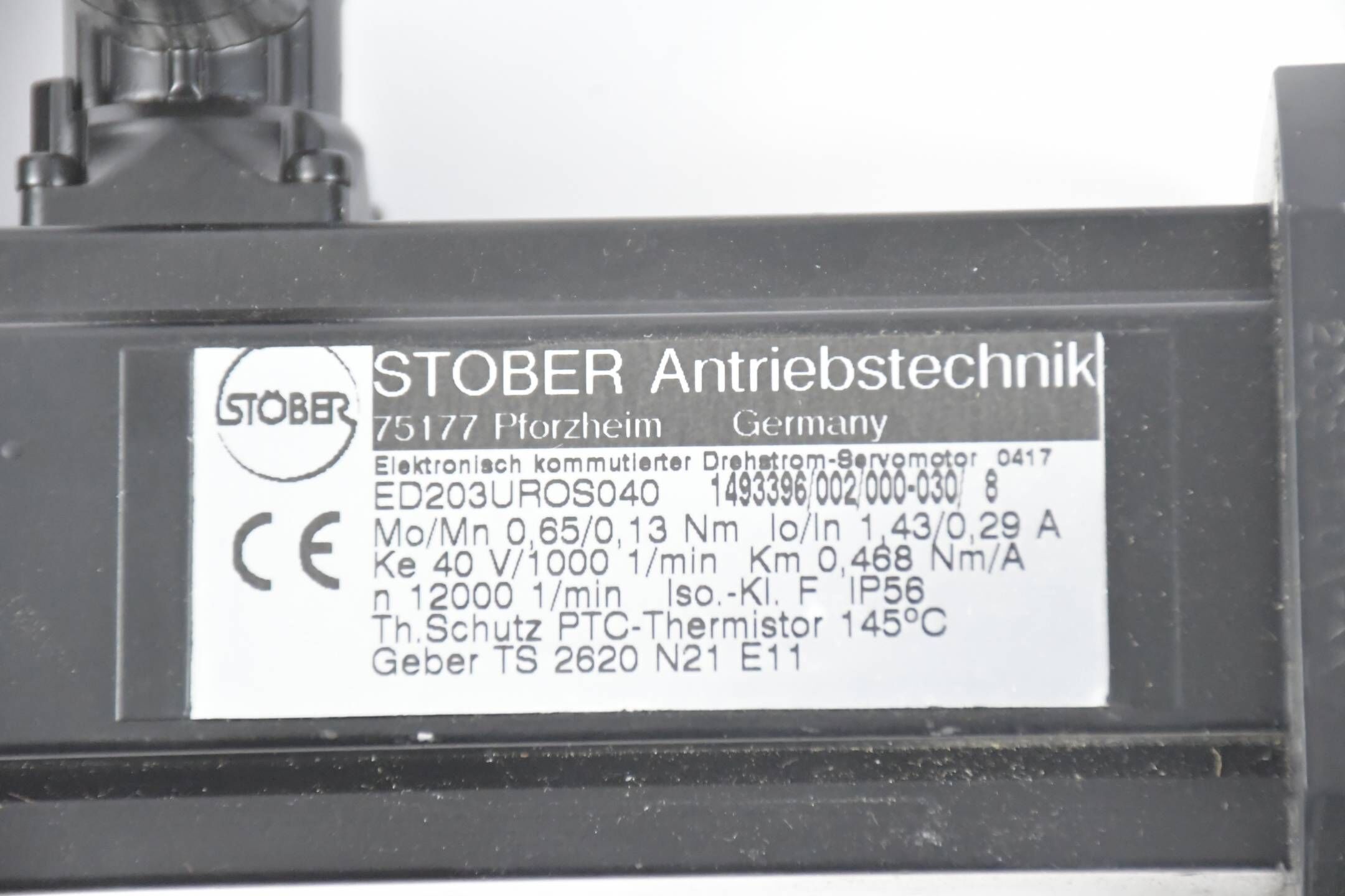 Stöber Servomotor ED203UROS040 ( 1493396/002/000-030 )