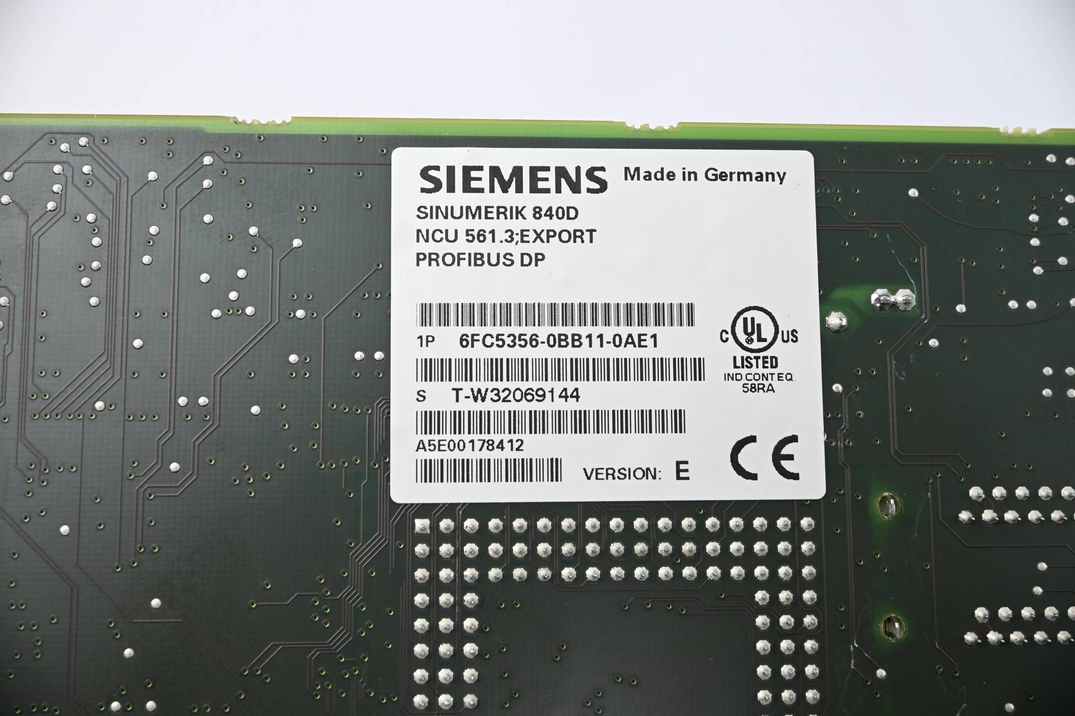 Siemens Sinumerik NCU 561.3 6FC5356-0BB11-0AE1 ( 6FC5 356-0BB11-0AE1 ) Ver. E