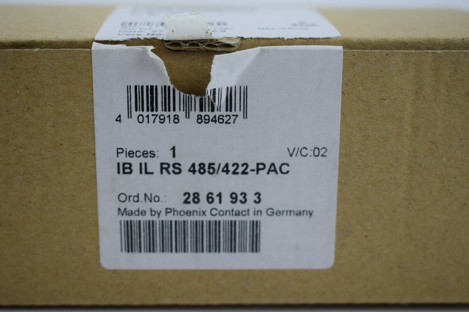 Phoenix Contact IB IL RS 485/422-PAC ( 28 61 93 3 ) V.2 