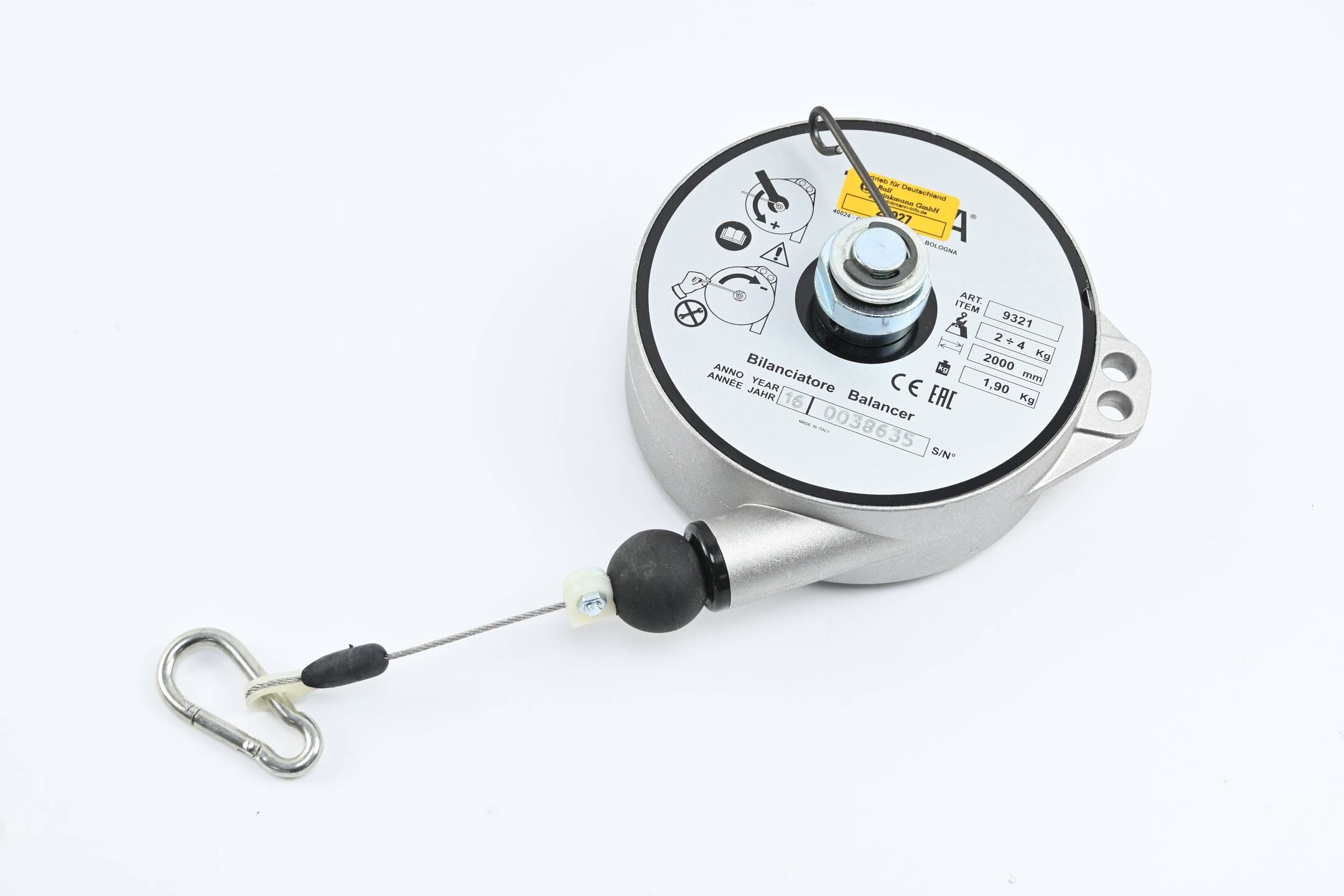 Tecna Federzug 9321 Tragleistung: 2-4kg Seilauszug: 2000mm