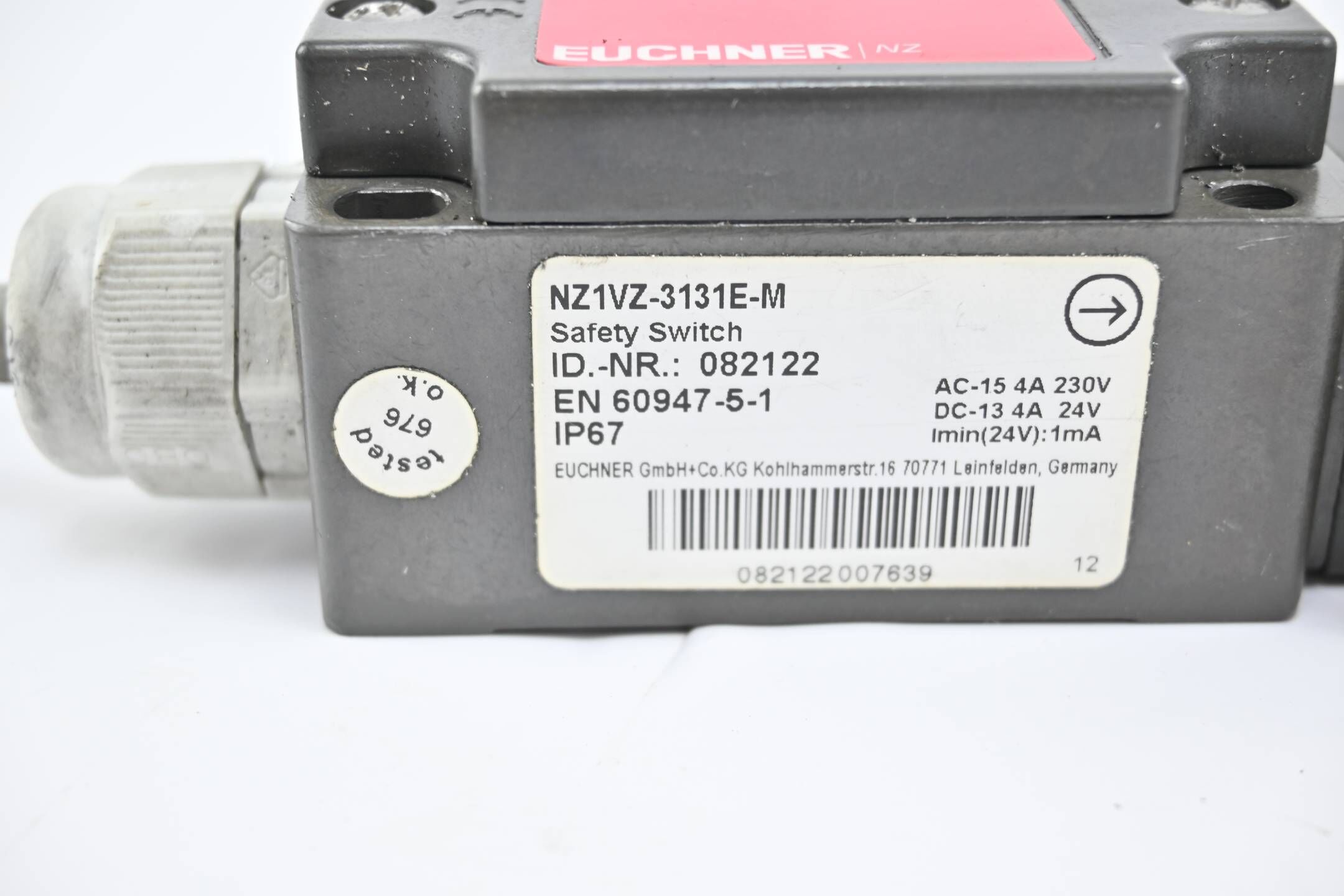 Euchner Sicherheitsschalter NZ1VZ-3131E-M ( 082122 )