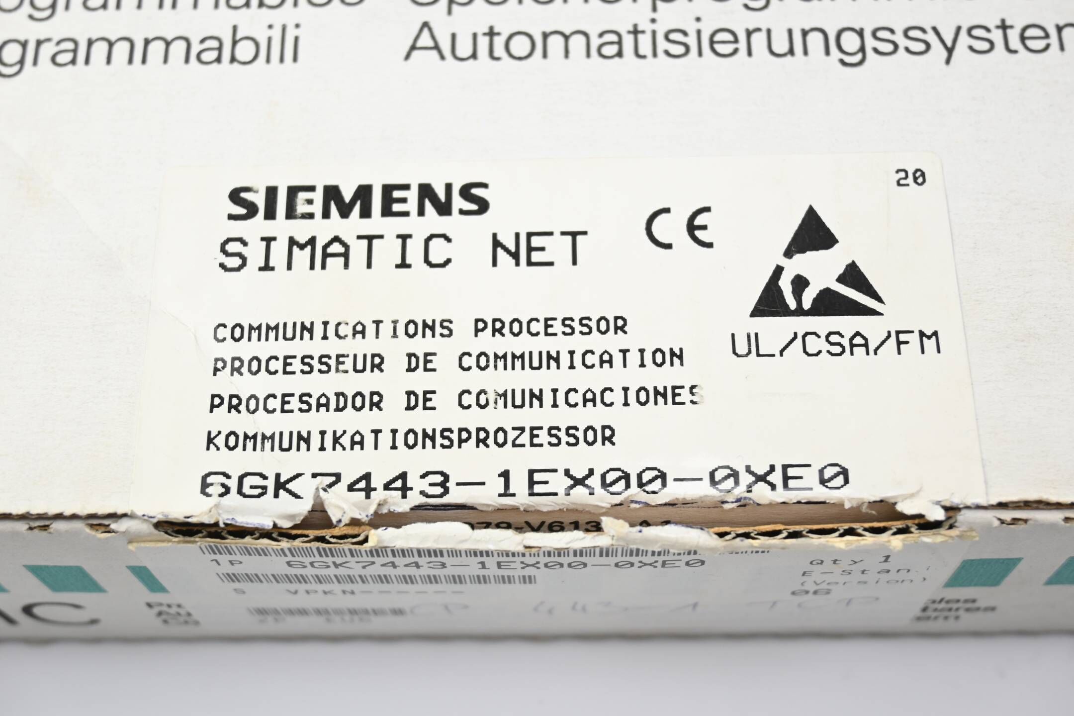 Siemens Simatic NET CP 443-1 TCP 6GK7443-1EX00-0XE0 ( 6GK7 443-1EX00-0XE0 ) E.06