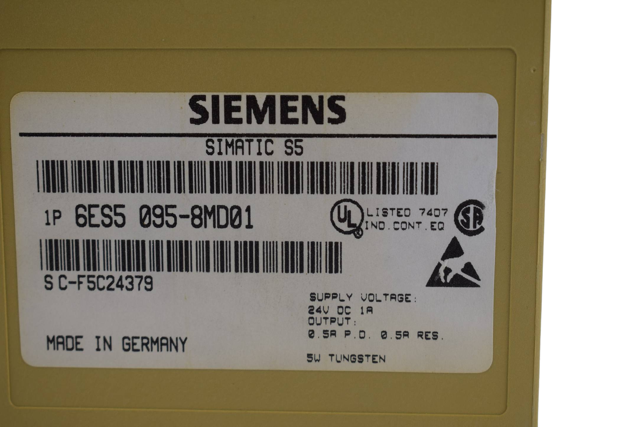 Siemens simatic S5-95U 6ES5 095-8MD01 ( 6ES5095-8MD01 ) E1