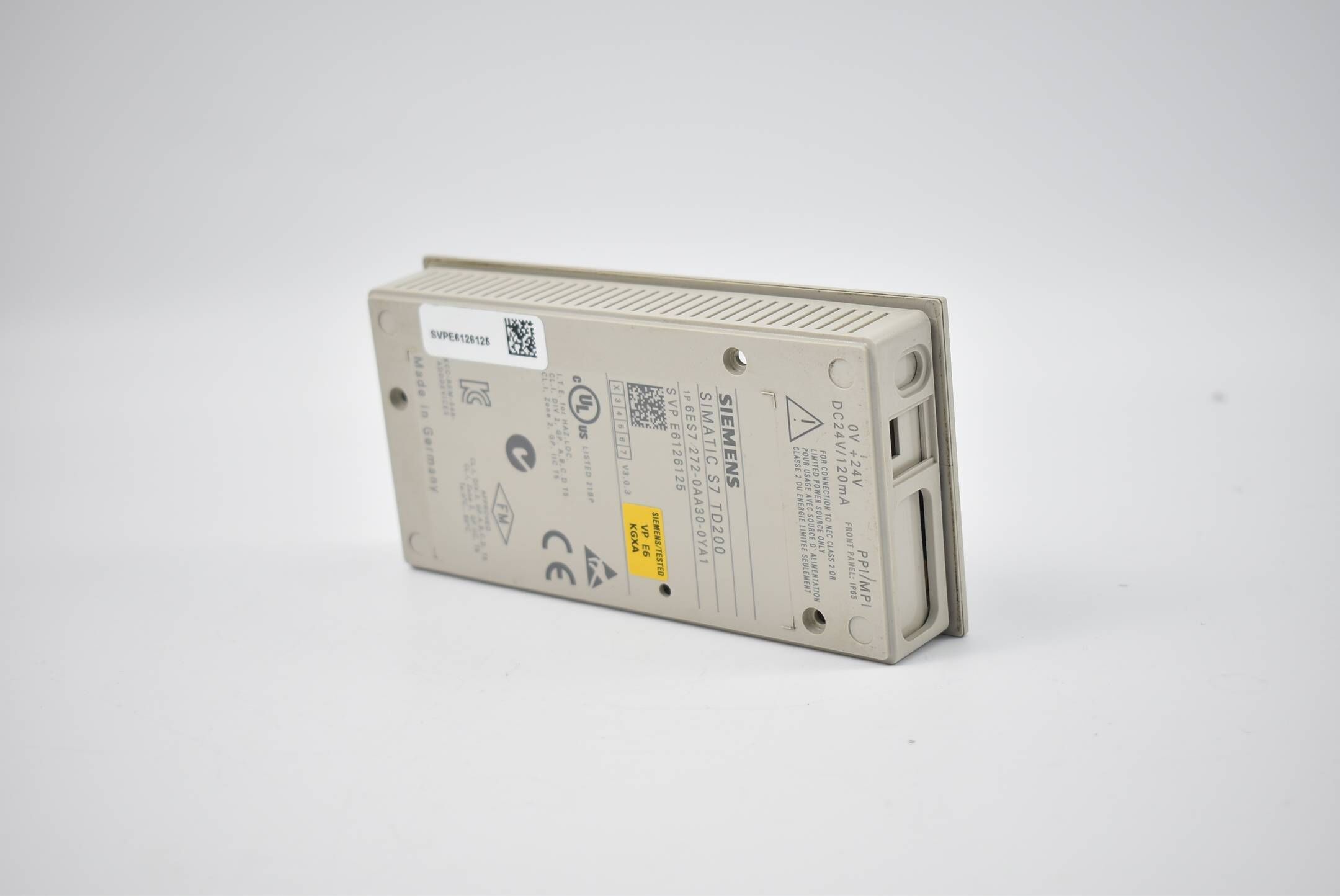 Siemens Front + Backcover TD200 Panel ( 6ES7272-0AA30-0YA1 ) B