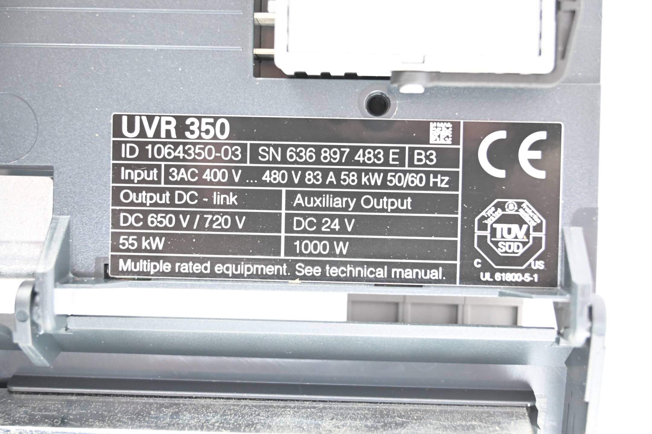 Heidenhain Umrichter-Versorgungseinheit UVR 350 1064350-03 ( 1064 350-03 ) V. B3