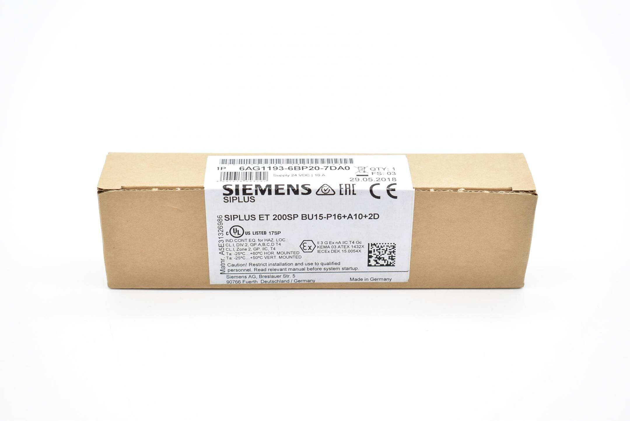 Siemens siplus ET 200SP 6AG1193-6BP20-7DA0 ( 6AG1 193-6BP20-7DA0 )