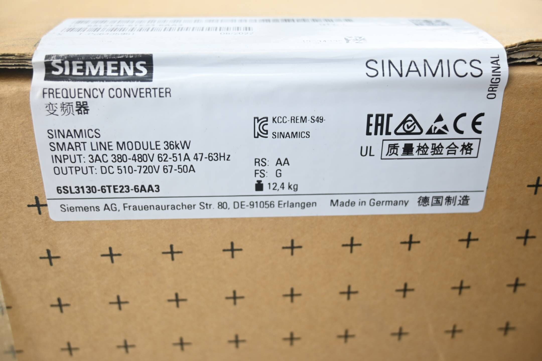 Siemens Sinamics S120 Smart 6SL3130-6TE23-6AA3 ( 6SL3 130-6TE23-6AA3 ) E.G