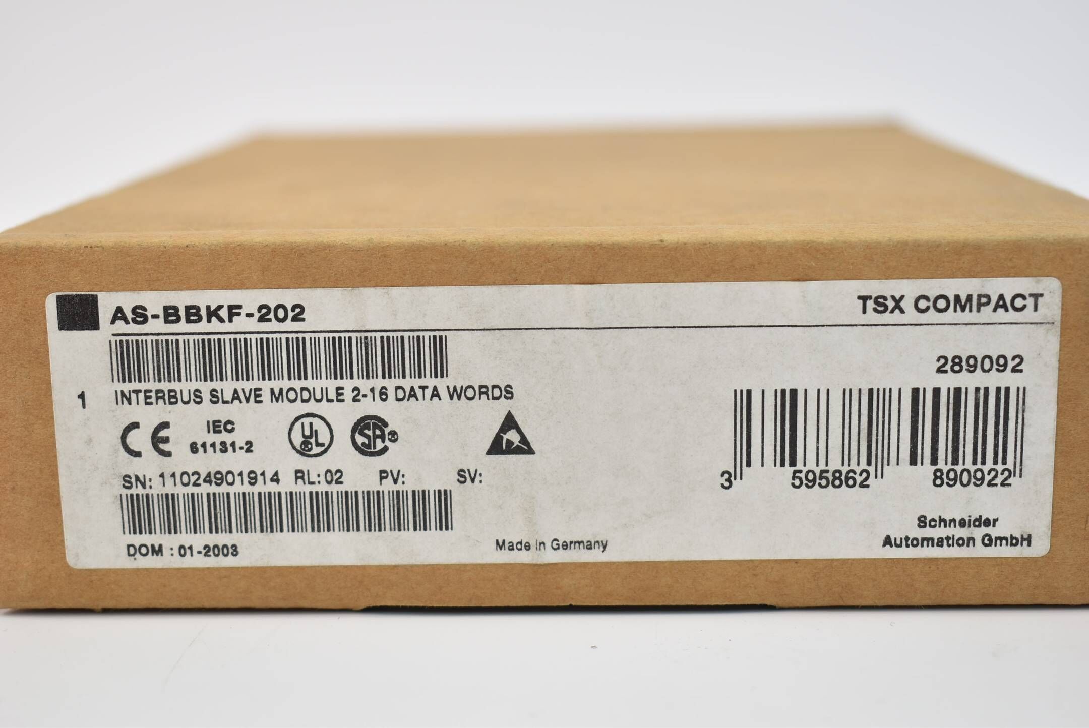 Schneider elec. Modicon TSX comapct Interbus Slave Modul AS-BBKF-202 ( 289092 )