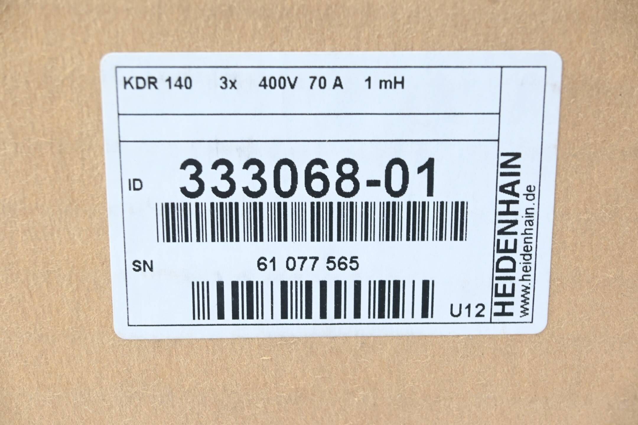 Heidenhain Kommutierungsdrossel KDR 140 ( 333068-01 ) Ver. U12