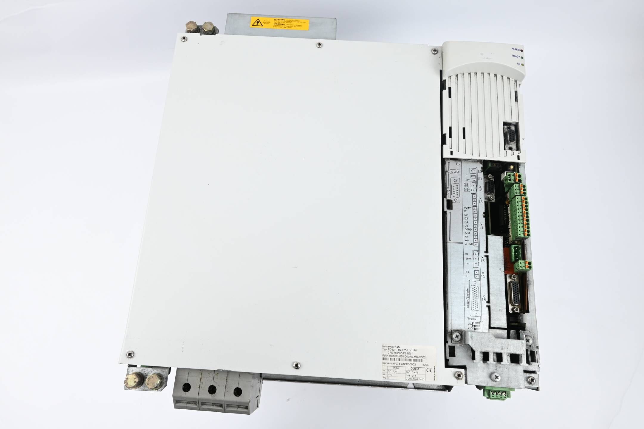 Rexroth Umrichter RD52.1-8N-075-L-V1-FW ( CFG-RD500-P2-NN ) FW: R911200449