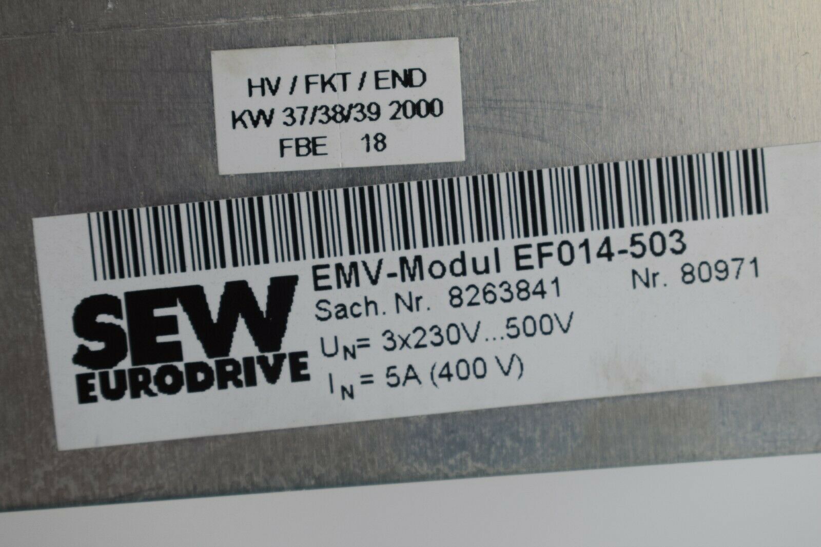 SEW Eurodrive EMV-Modul EF014-503 ( 08263841 )