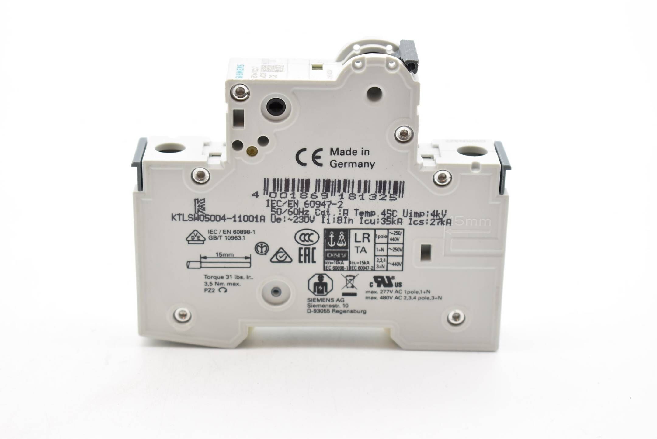 Siemens 5SY4102-7 ( 5SY4 102-7 ) 230/400V