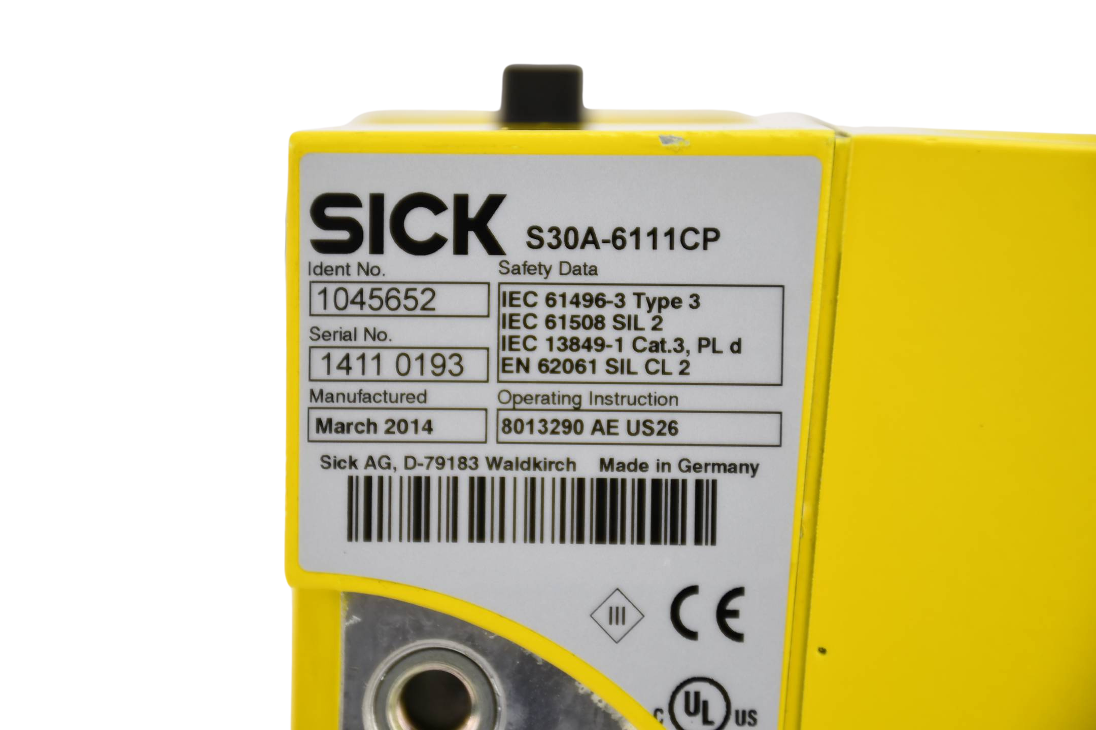 SICK Sicherheits-Laserscanner S3000 PROFINET IO S30A-6111CP ( 1045652 )