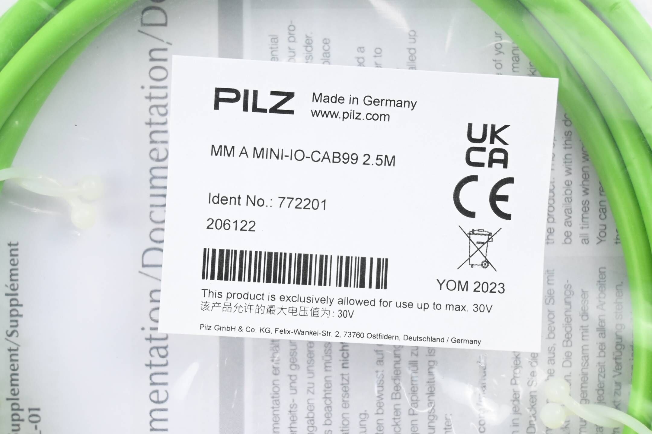 Pilz Adapterkabel MM A MINI-IO CAB99 2.5M ( 772201 )