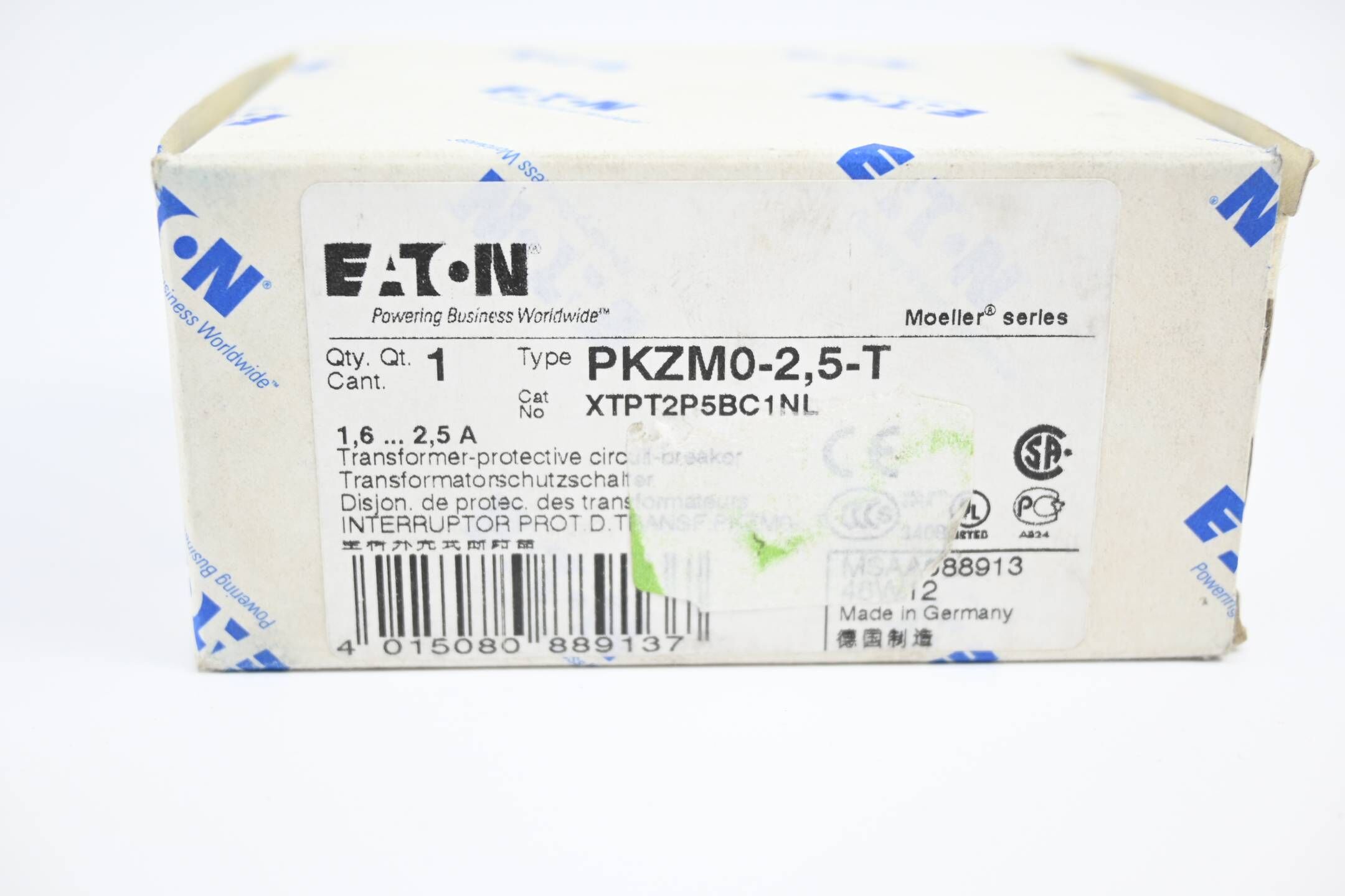 Eaton Klöckner Moeller Transformatorschutzschalter PKZM0-2,5-T ( 088913 )