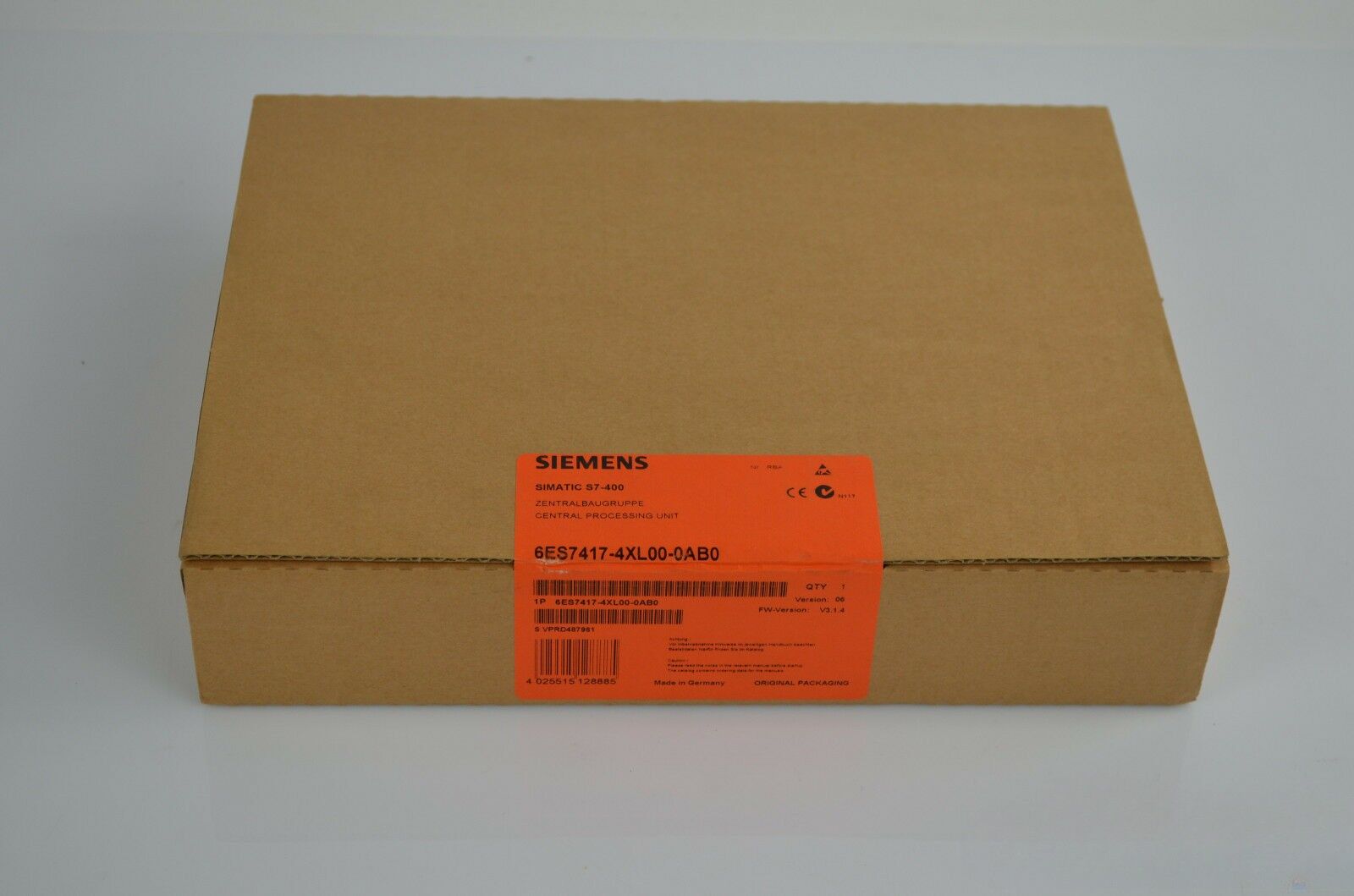 Siemens simatic S7-400 CPU417-4 6ES7417-4XL00-0AB0 ( 6ES7 417-4XL00-0AB0 )