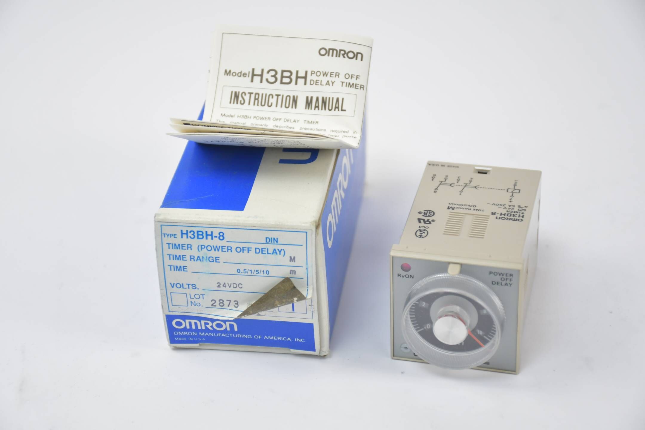 Omron Timer 0.5/1/5/10m 24 VDC ( H3BH-8 )( H3BH-8 DIN )