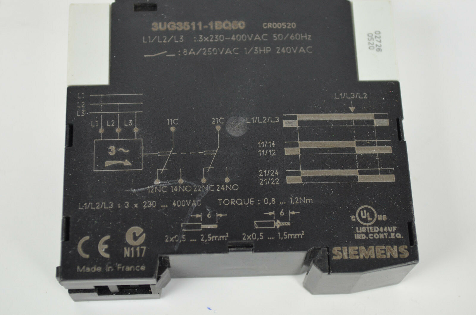 Siemens Überwachungsrelais 3UG3511-1BQ50 ( 3UG3 511-1BQ50 )