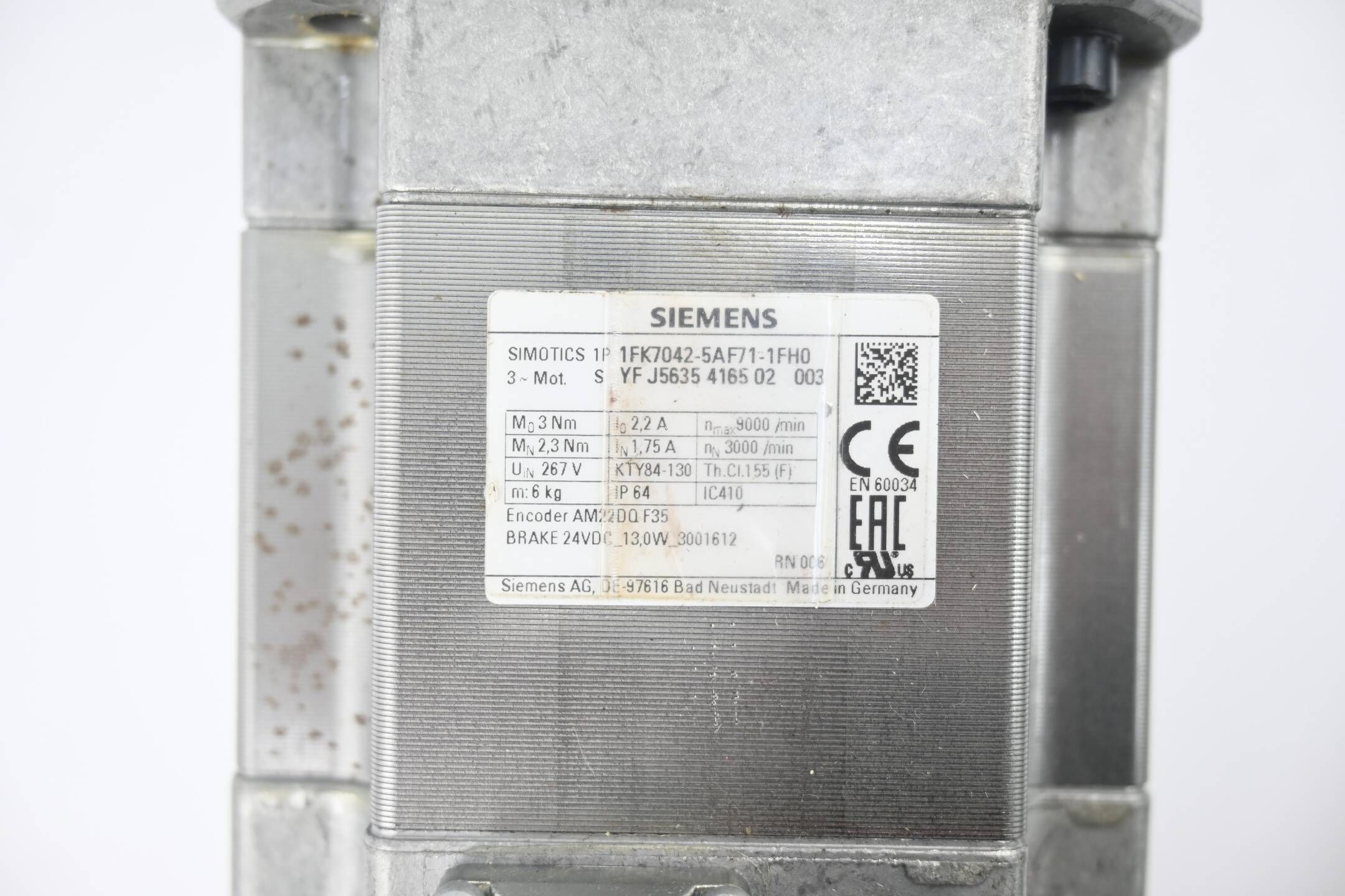 Siemens Simotics Servomotor 1FK7042-5AF71-1FH0 + Kugelumlaufspindel