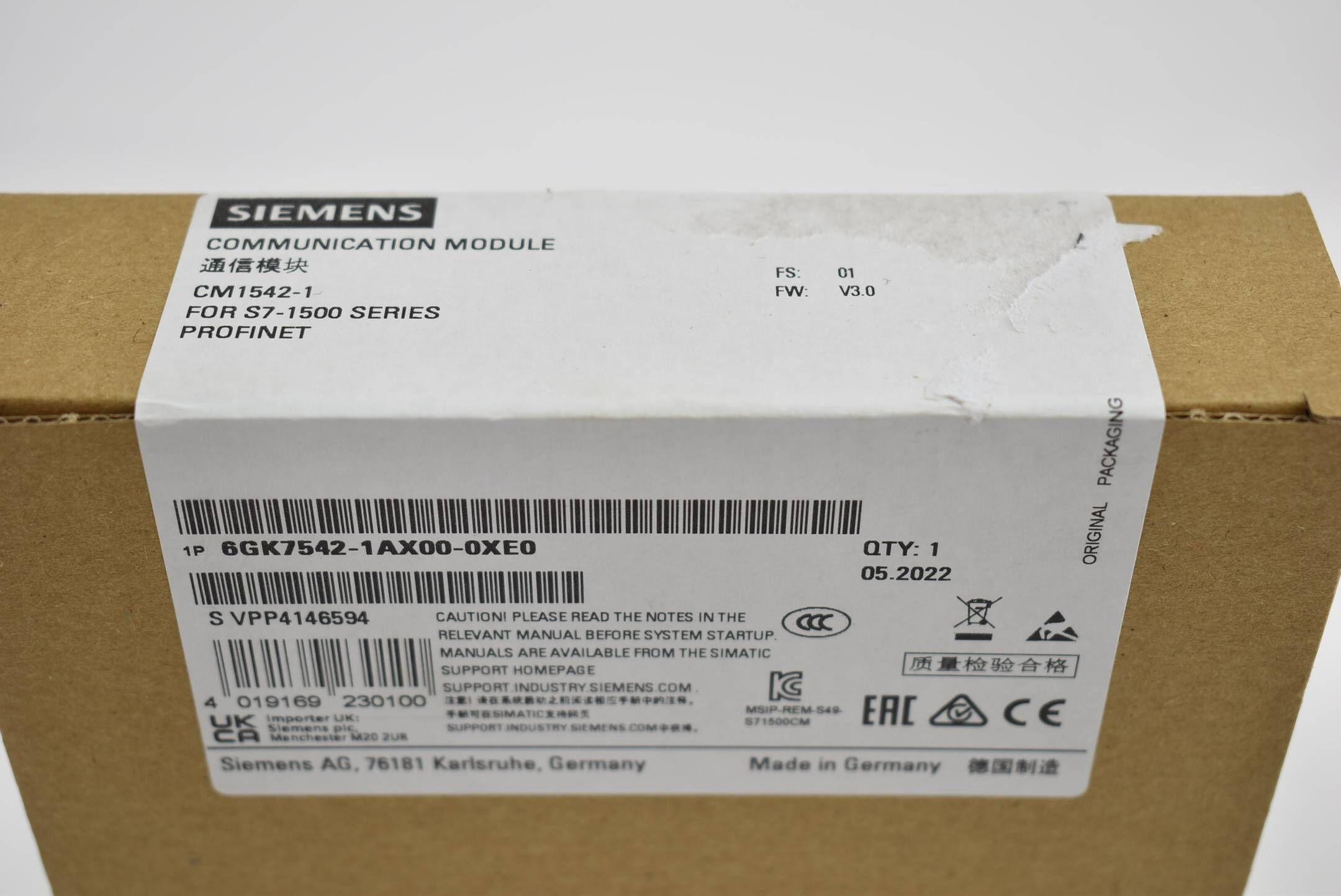 Siemens Kommunikationsmodul 6GK7542-1AX00-0XE0 ( 6GK7 542-1AX00-0XE0 ) FS1