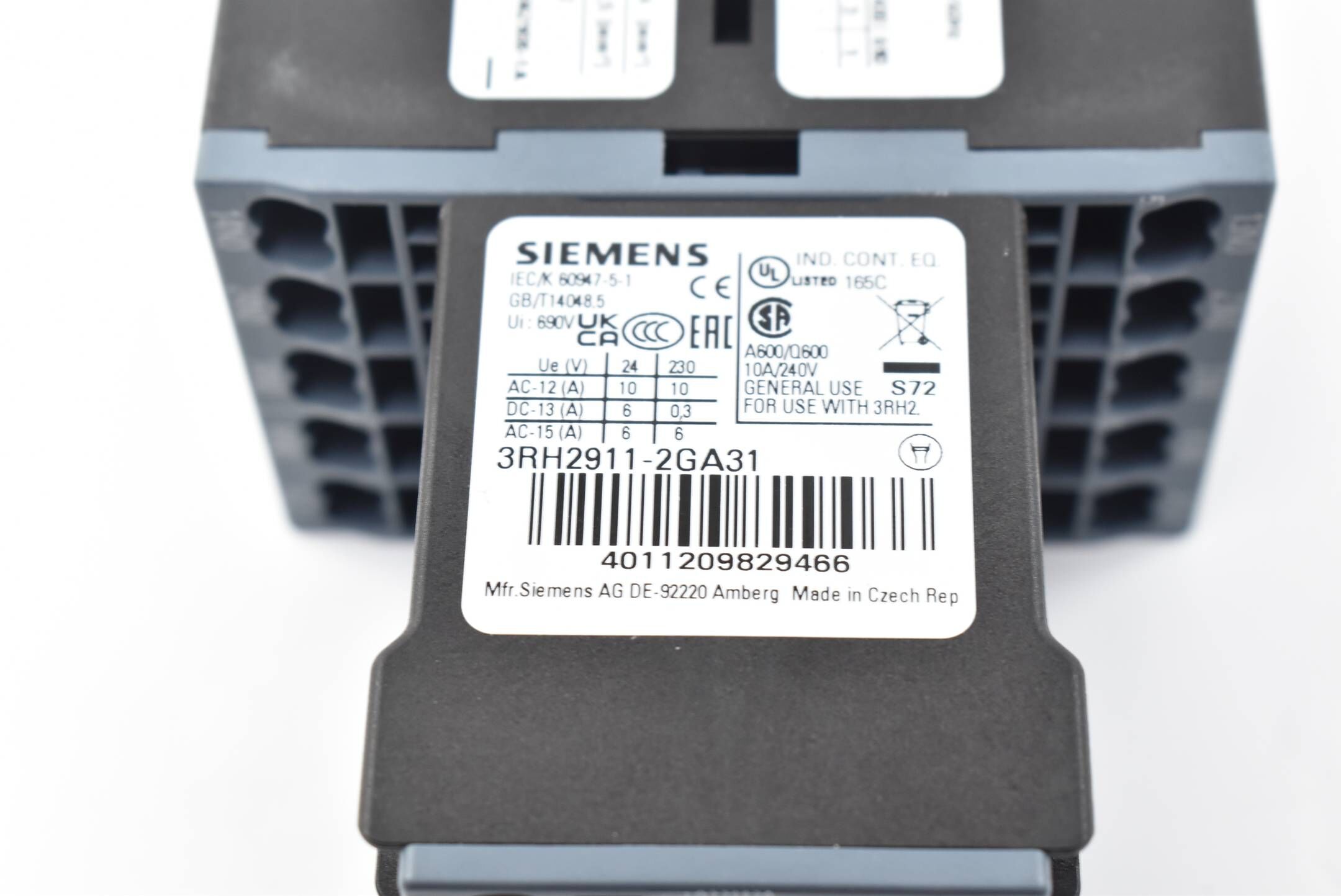 Siemens Sirius Hilfsschütz 3RH2140-2BB40 ( 3RH2 140-2BB40 ) inkl. 3RH2911-2GA31