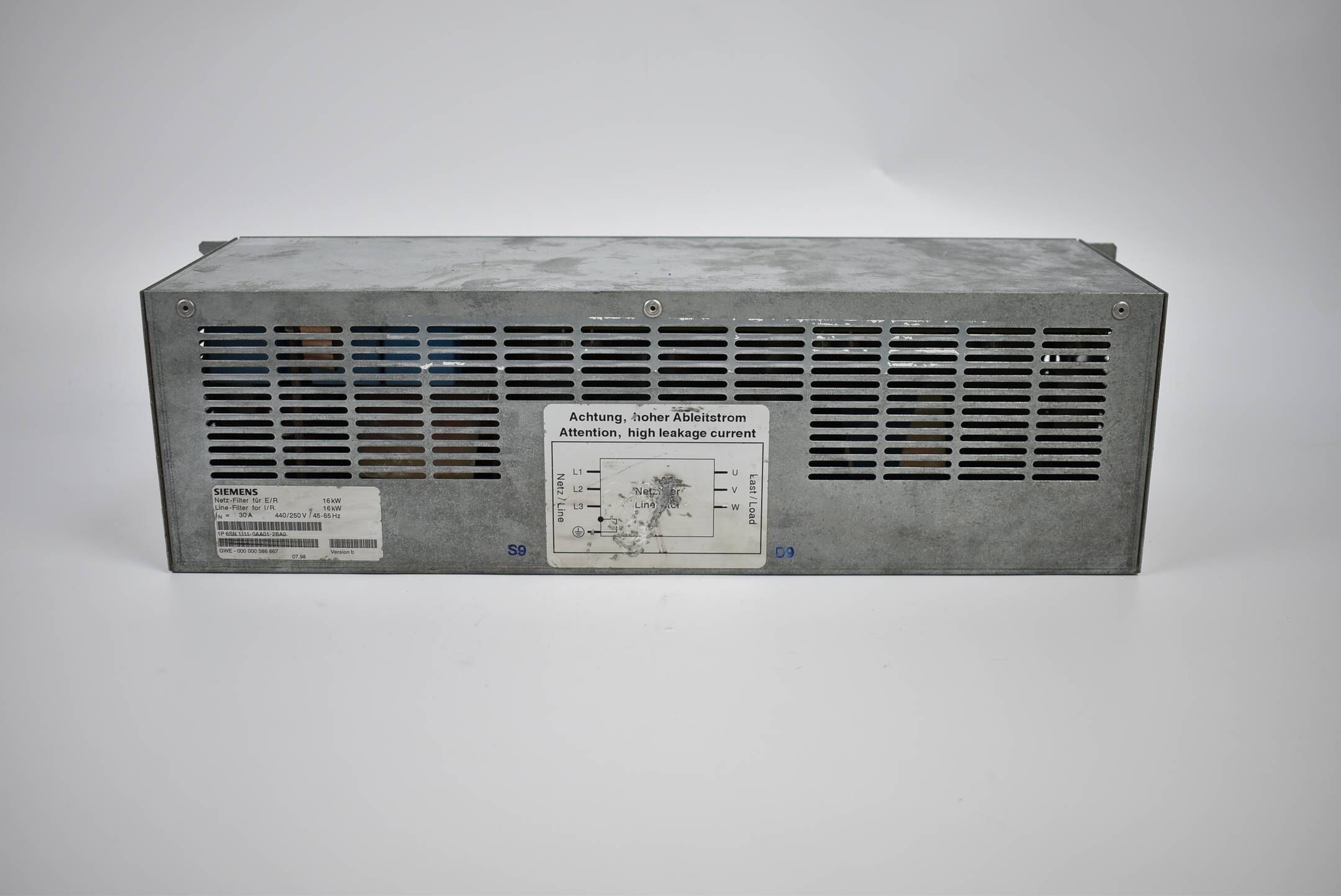 Siemens Simodrive 611 Netzfilter 6SN1111-0AA01-2BA0 ( 6SN1111-0AA01-2BA0 )