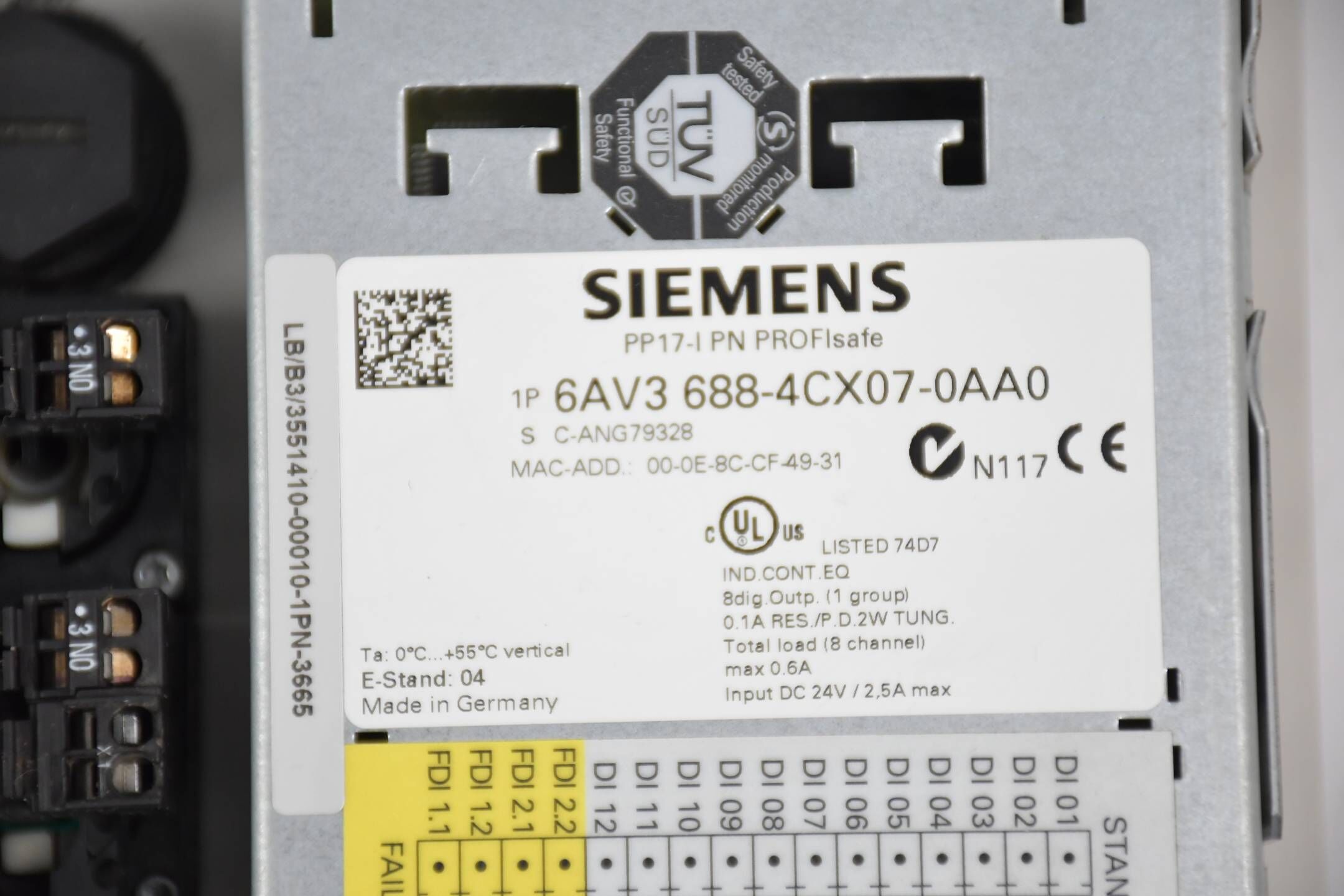 Siemens PP17-I PN PROFIsafe 6AV3688-4CX07-0AA0 ( 6AV3 688-4CX07-0AA0 ) E4