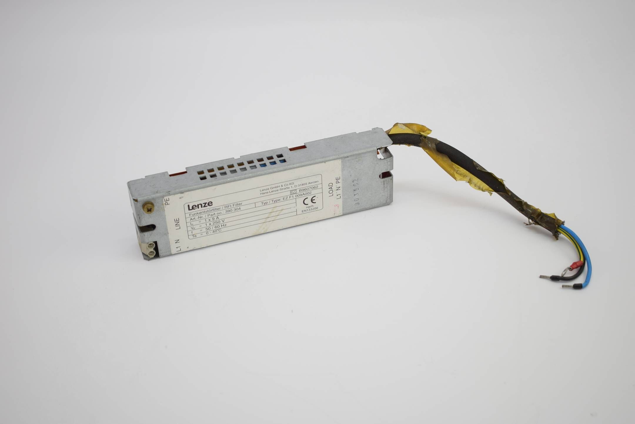 Lenze Funkenstörfilter / RFI Filter EZ F1 009A002 ( 390 304 )