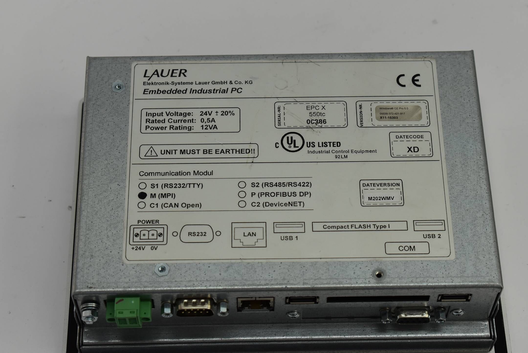 Lauer embedded Industrial PC ( EPC X 550tc 0C886 )