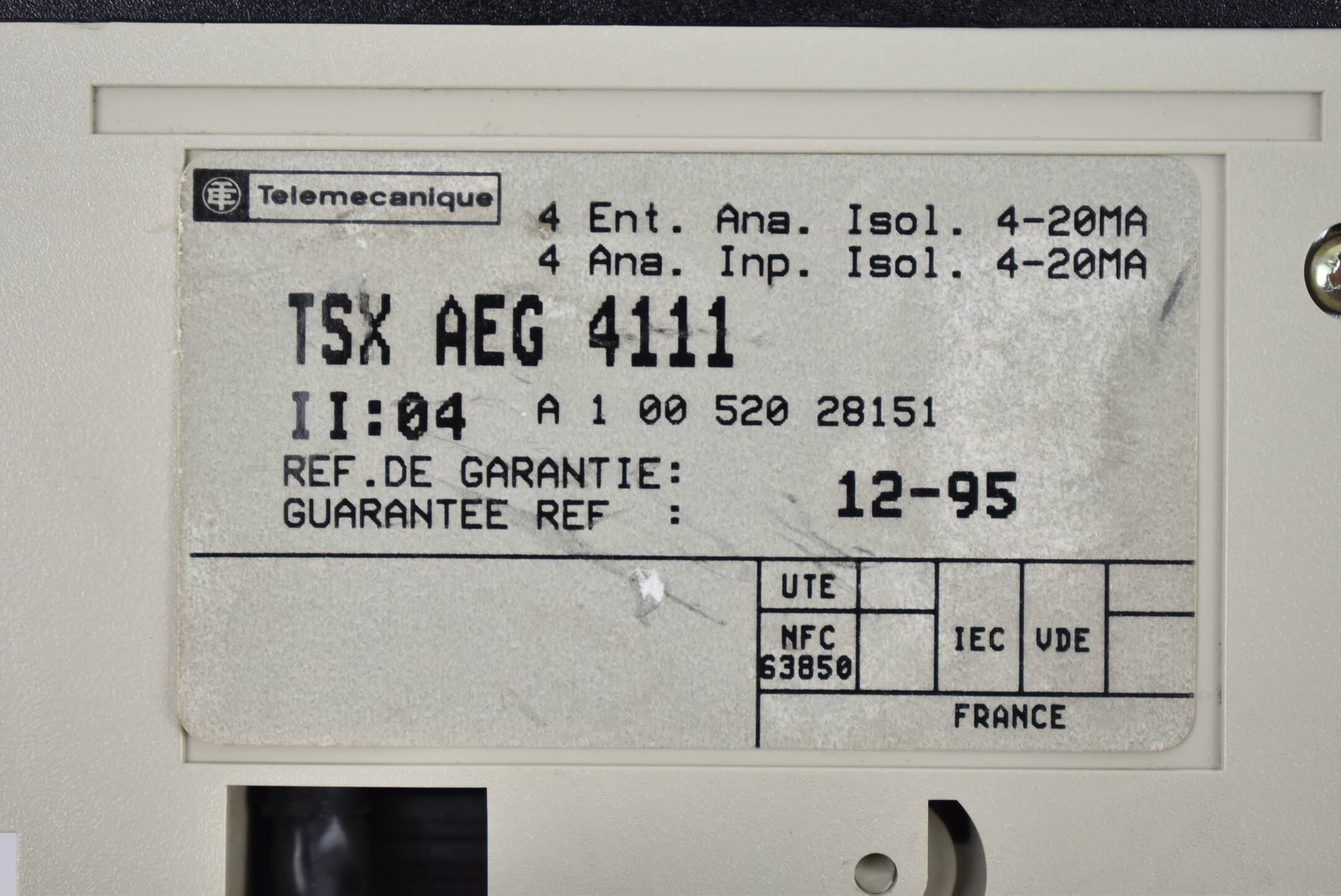 Telemecanique Analogmodul TSXAEG4111 ( 4-20mA )