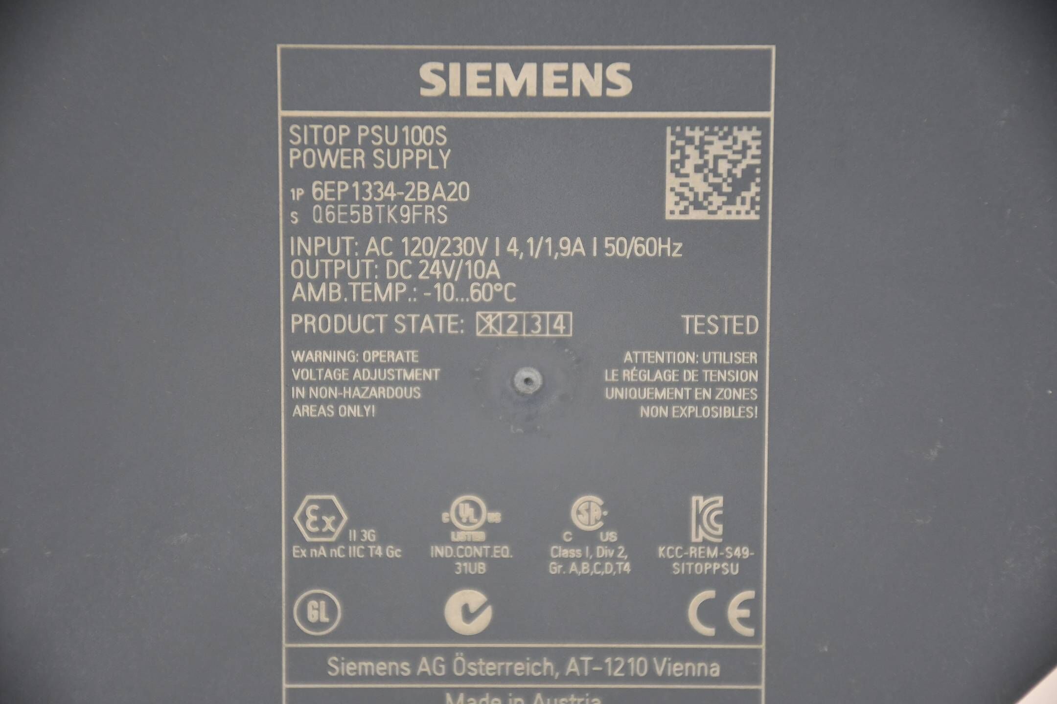 Siemens sitop PSU100S Stromversorgung 6EP1334-2BA20 ( 6EP1 334-2BA20 )
