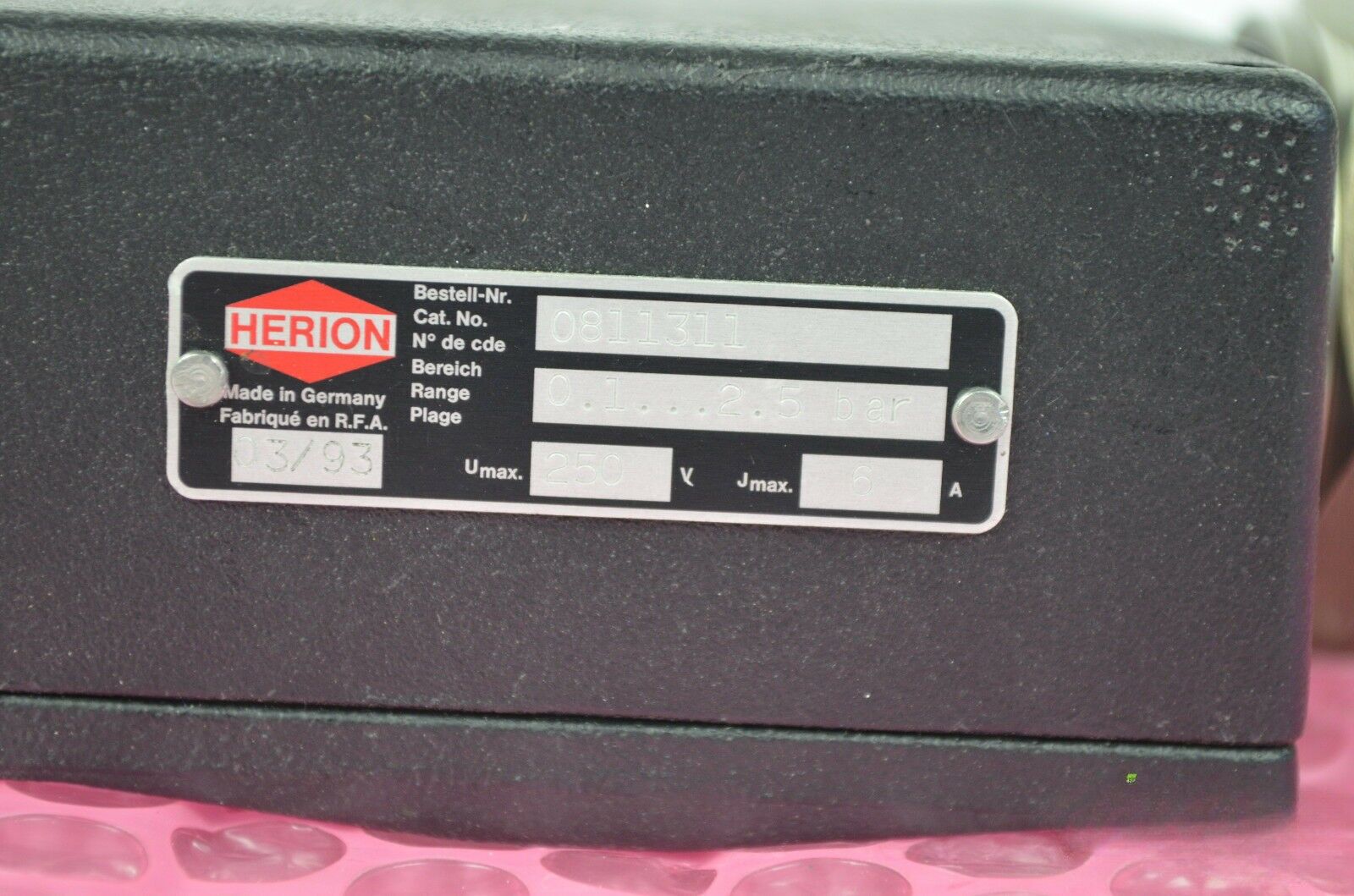 Herion Druckschalter 0811311 2.5 bar