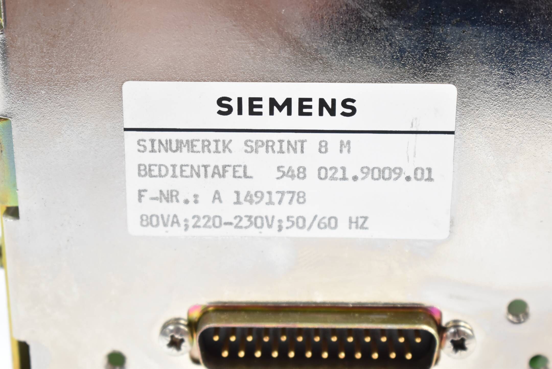 Siemens Sinumerik Sprint 8 M Bedientafel 6FX1113-8AA00 ( 6FX1 113-8AA00 )