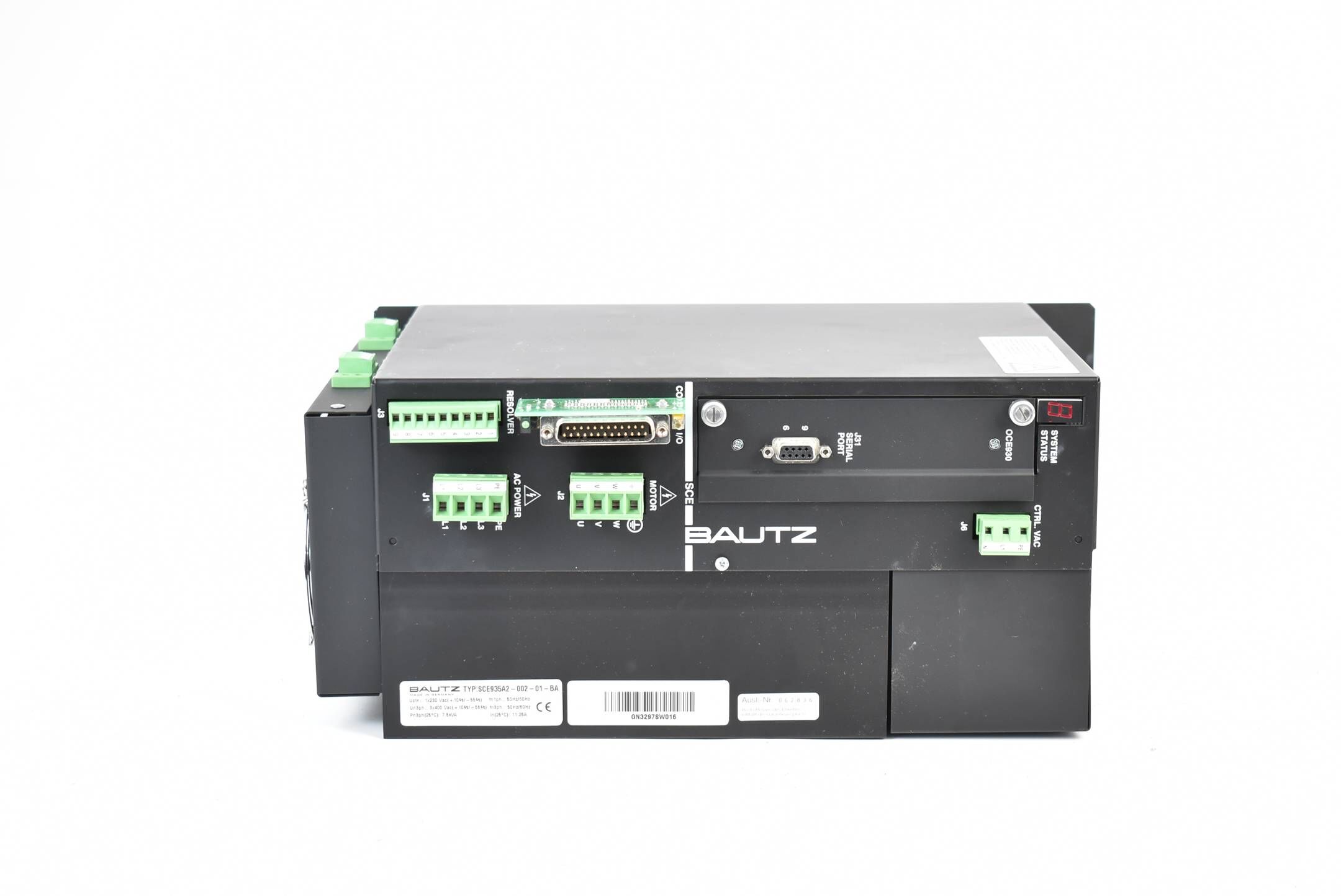 Bautz SCE 900 Servo-Verstärker 400VAC 50/60Hz 7,5kVA 11,25A SCE935A2-002-01-BA