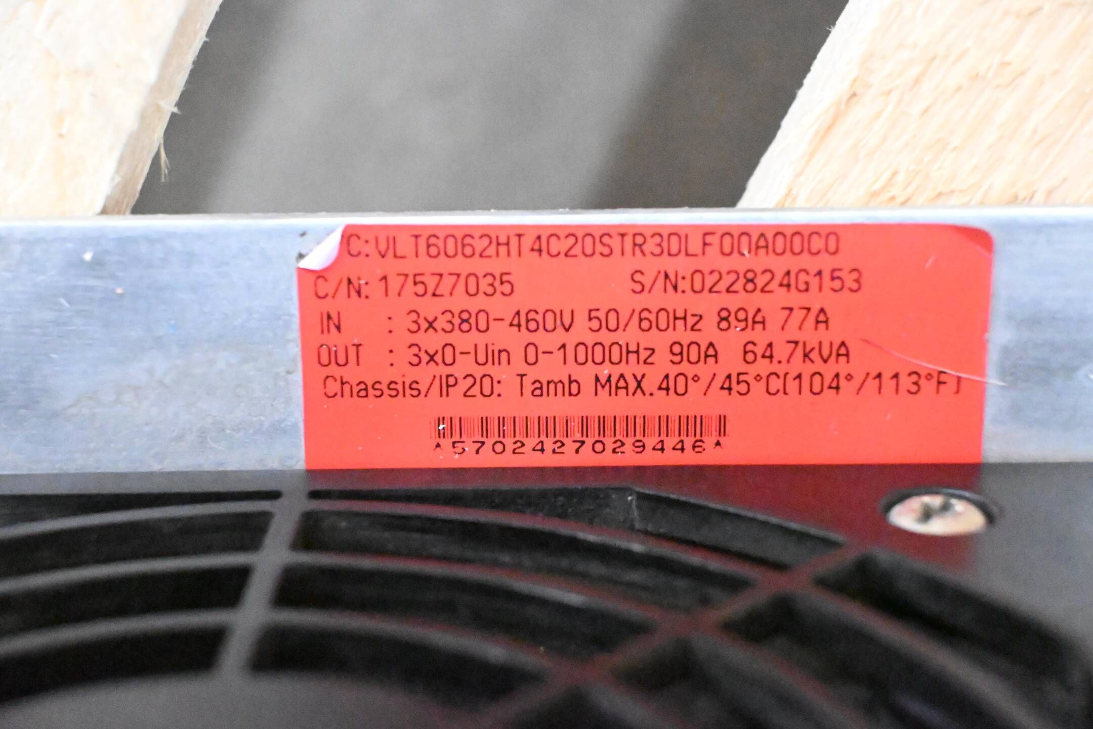 Danfoss Frequenzumrichter VLT6062HT4C20STR3DLF00A00C0 ( 175Z7035 )