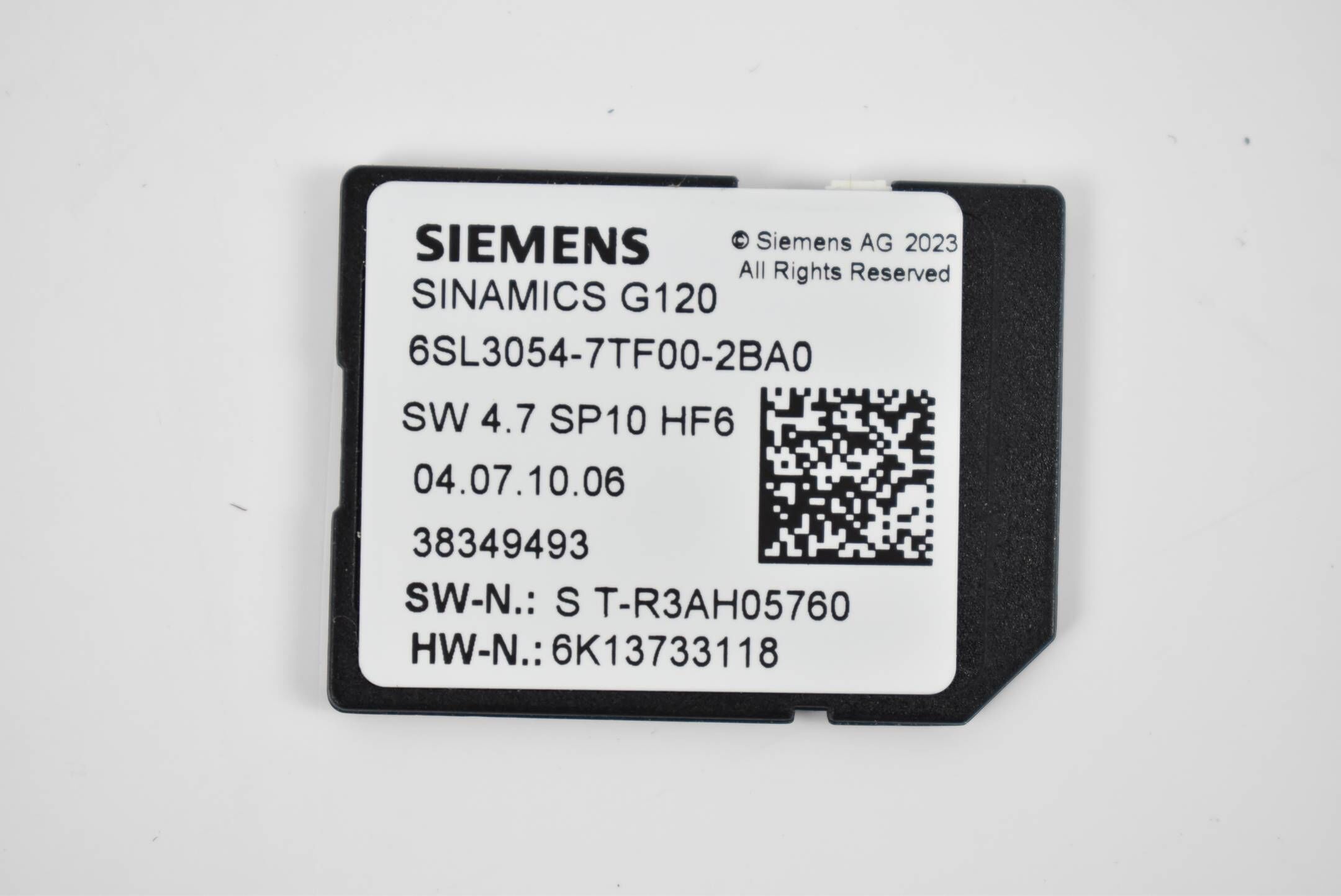 Siemens Sinamics G120 SD-Card 6SL3054-7TF00-2BA0 ( 6SL3054-7TF00-2BA0 ) V 4.7