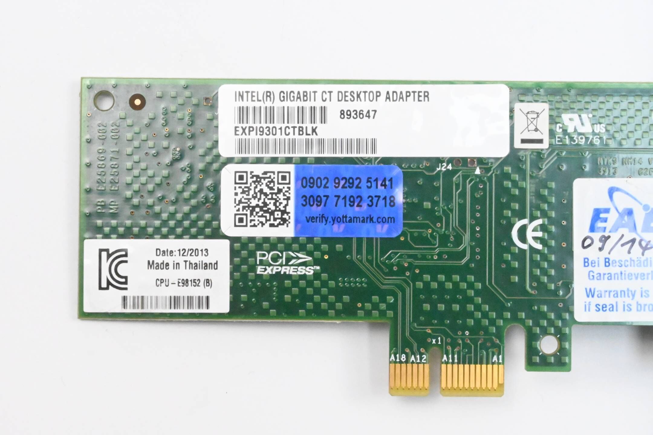 Intel Gigabit CT Netzwerkkarte EXPI9301CTBLK