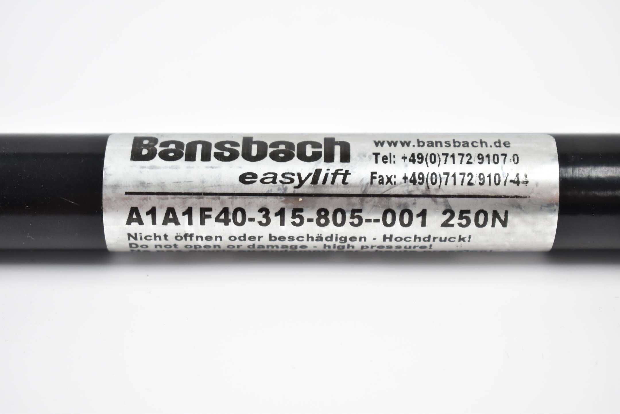 Bansbach Gasdruckfeder easylift A1A1F40-315-805--001 250N