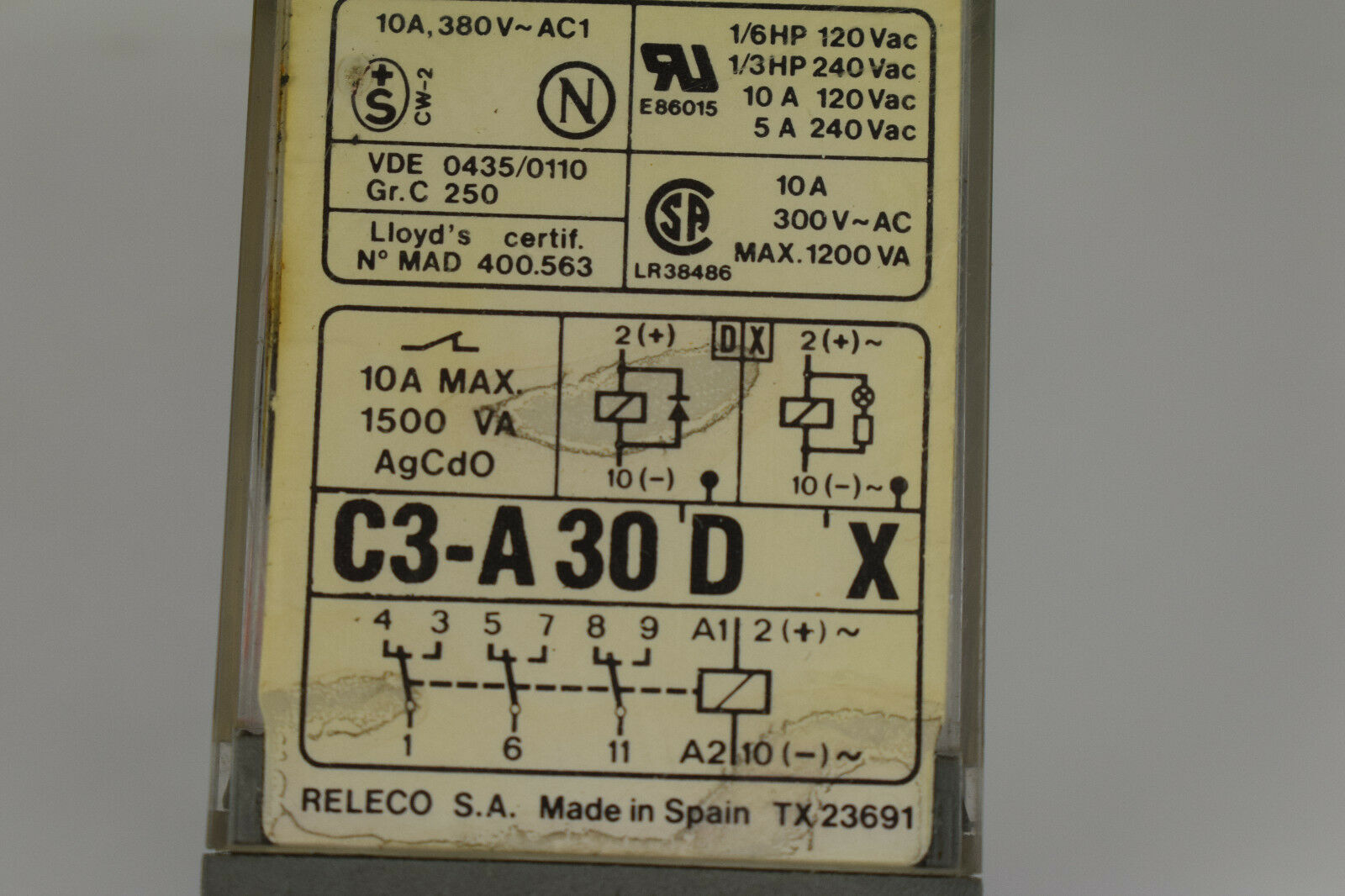 Releco Relais MR-C C3-A30D X