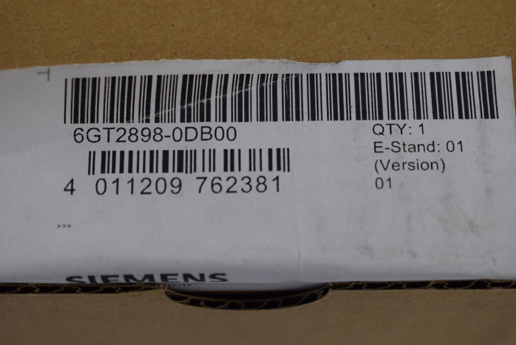 Siemens Barcode Scanner mit Pistolengriff 6GT2898-0DB00 ( 6GT2 898-0DB00 )